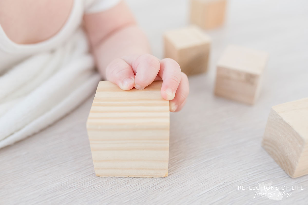 Copy of Copy of baby hands in natural light studio photography in Grimsby Ontario