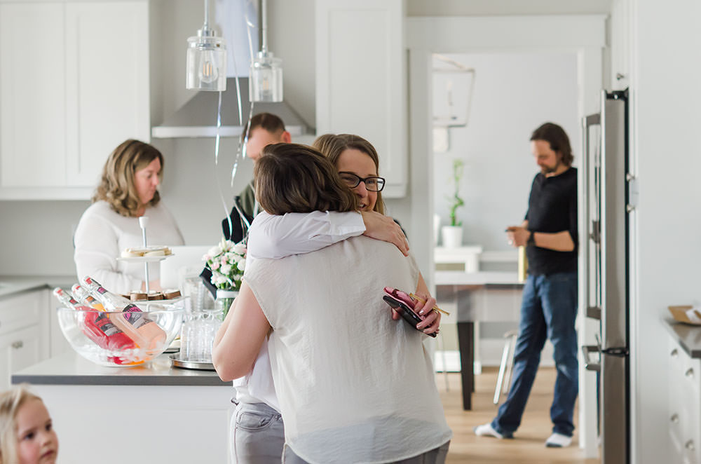 karen hugs a long time client