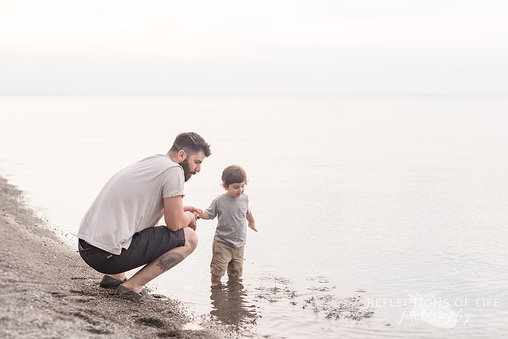 Father and son beach photography Niagara Ontario.jpg
