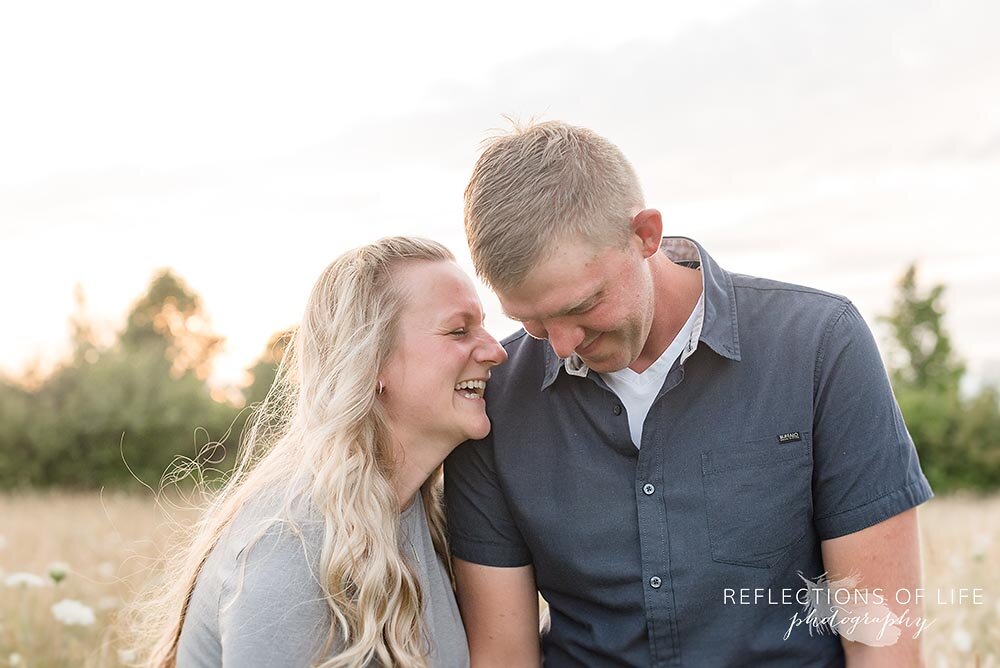 Fun and laughter couples photography Niagara Ontario