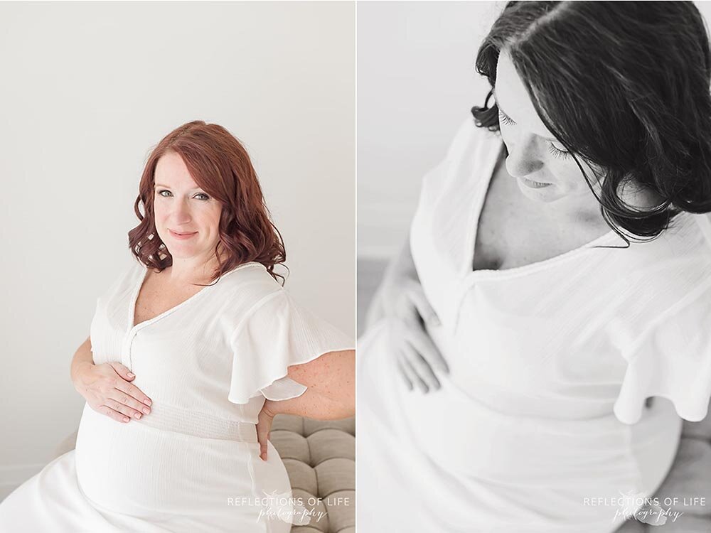 Redhead maternity photography in Niagara Ontario Canada