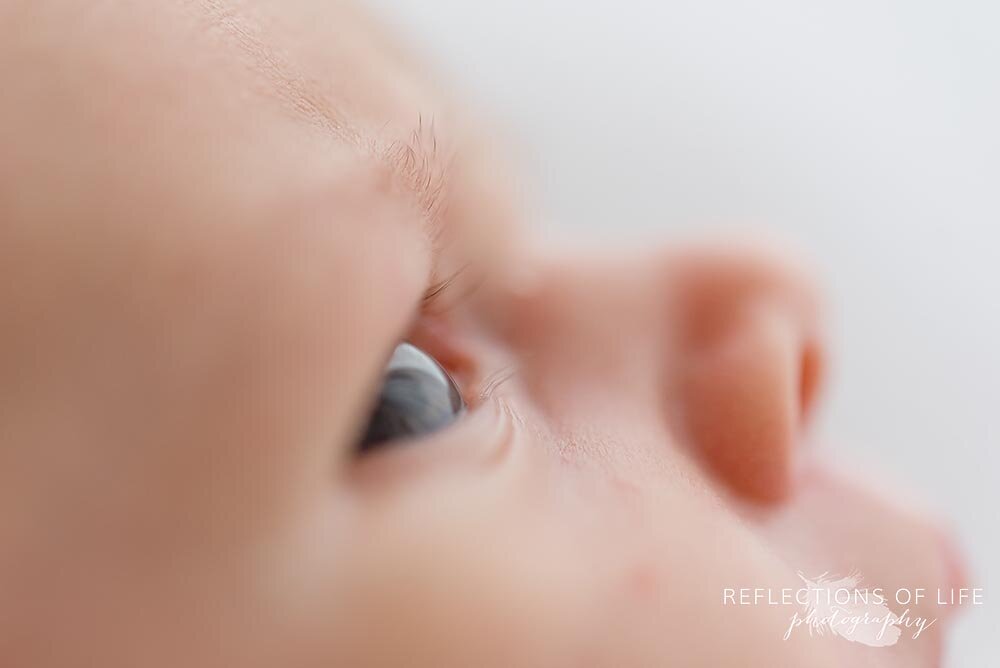 Newborn baby eyelashes Grimsby Photographer