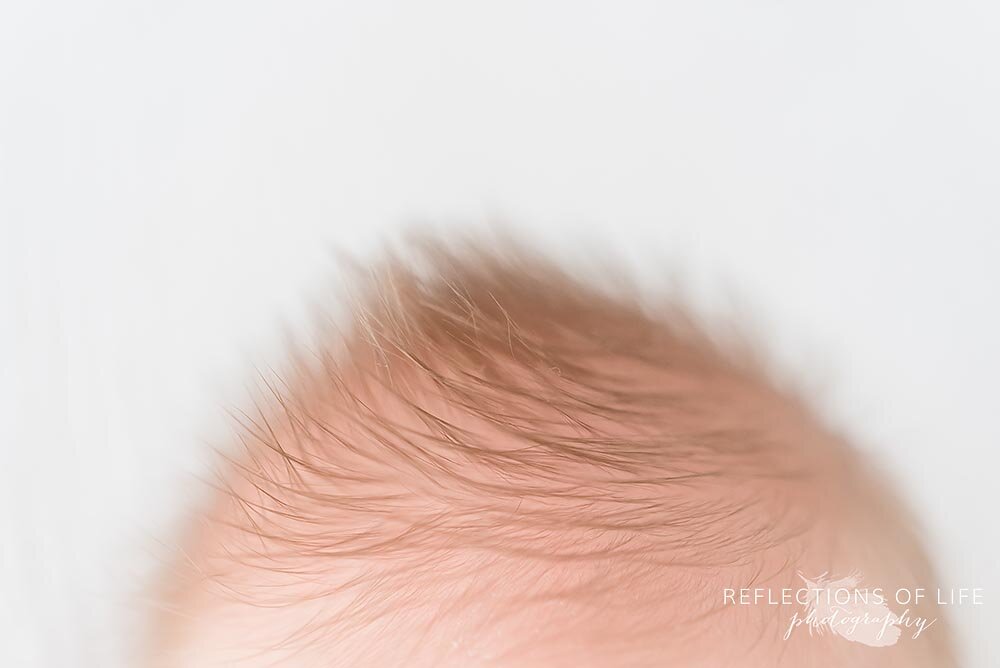 Newborn baby boy hair in Hamilton Ontario Canada