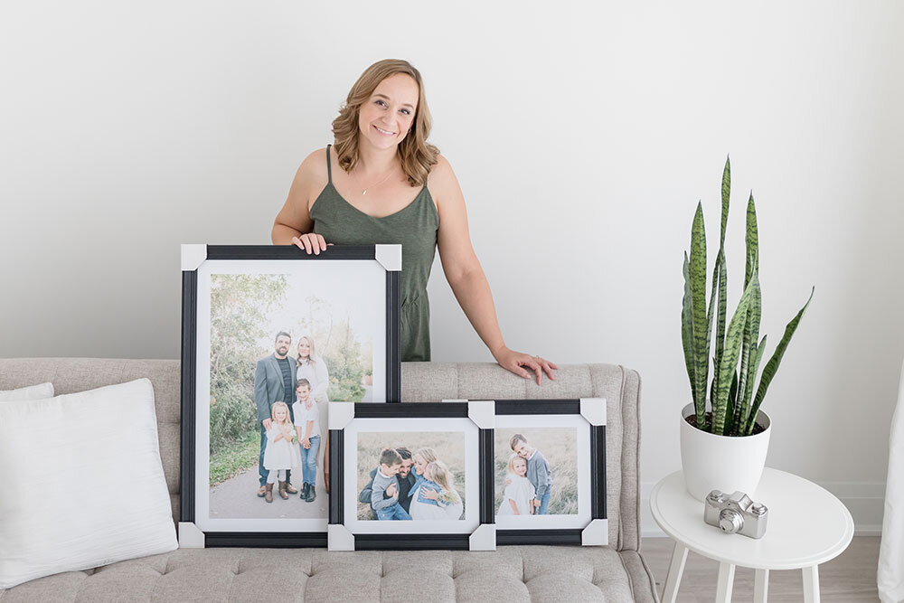 Grimsby portrait photographer family photos in custom frames.jpg