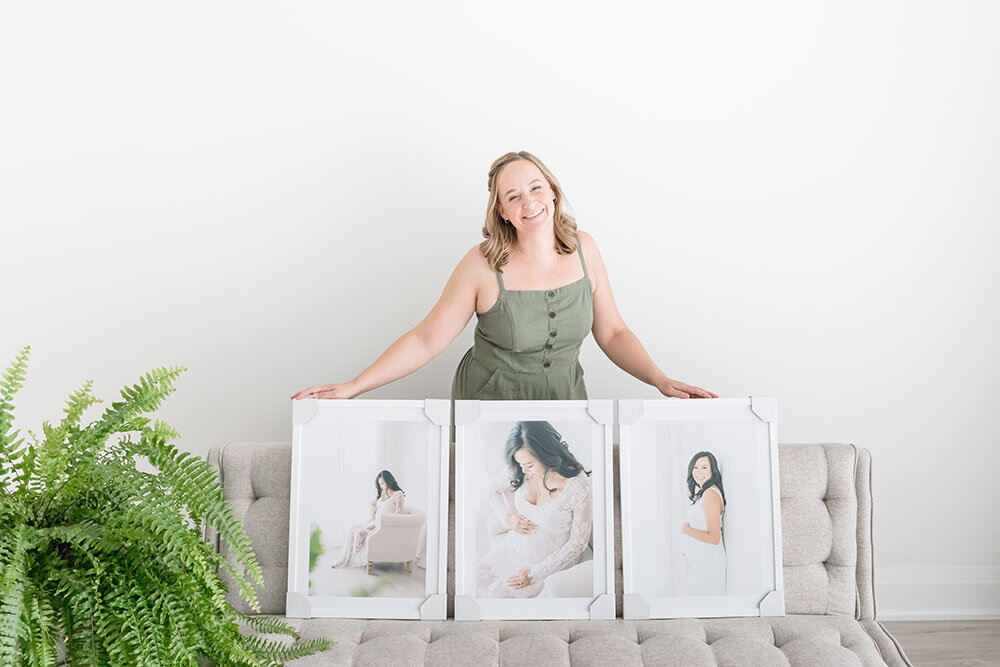 Framed Maternity Portraits by Karen Byker at Reflections of Life Photography