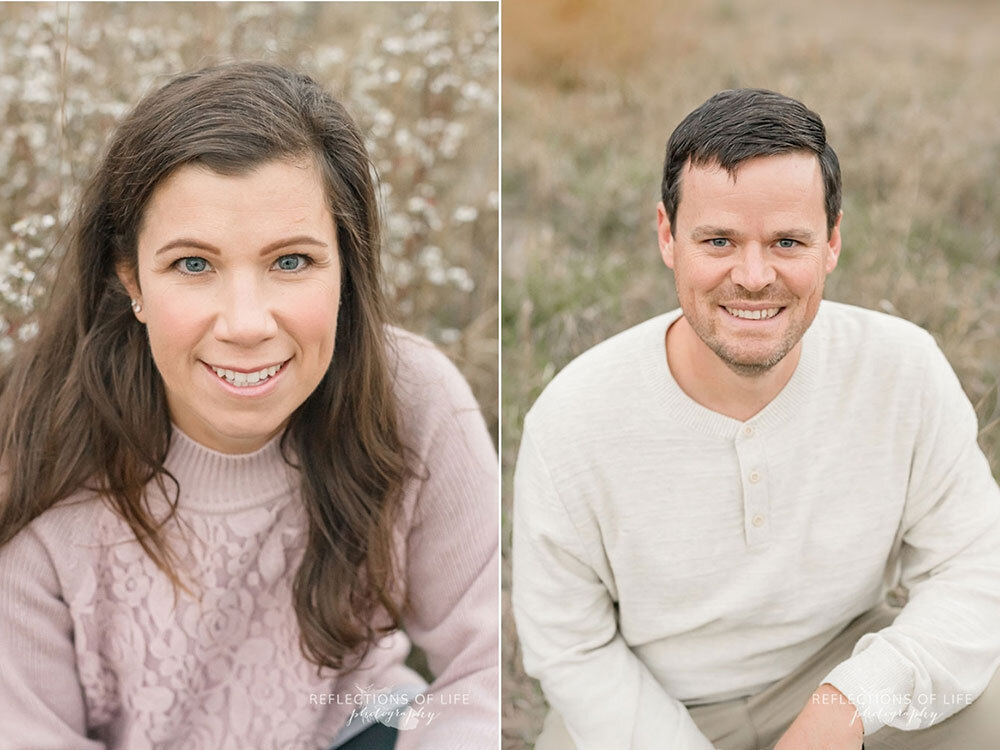 Mother and father headshots in Niagara Region Ontario