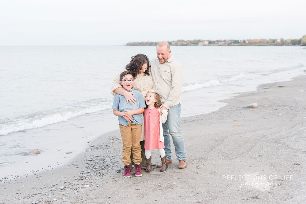 Fun and playful family portraits in Grimsby Ontario Canada