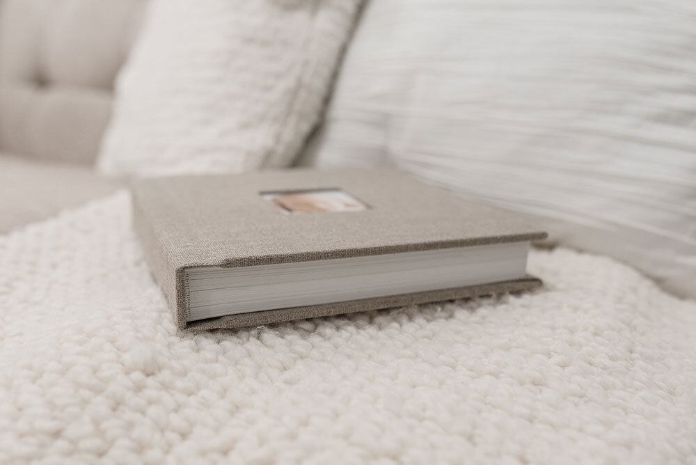 Linen Album by Grimsby Newborn and Family Photographer in Ontario Canada.jpg
