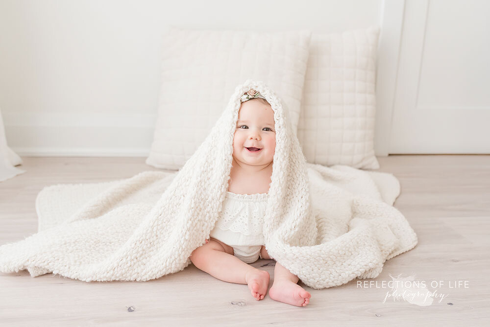 Baby in a Blanket Photography