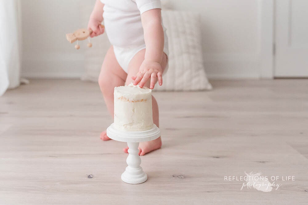 birthday cake smash baby photos