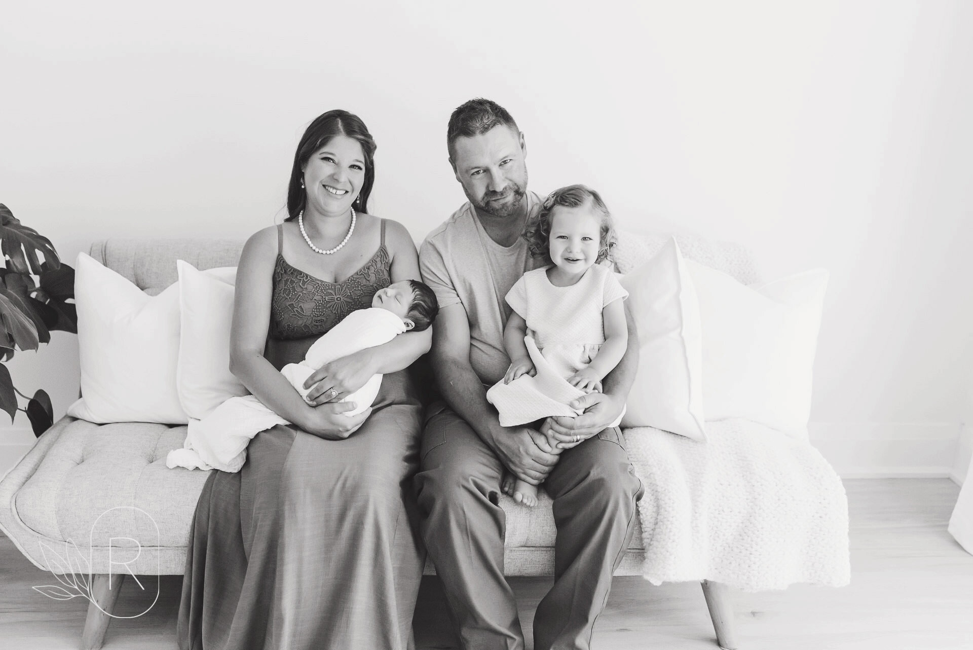 family newborn studio photography