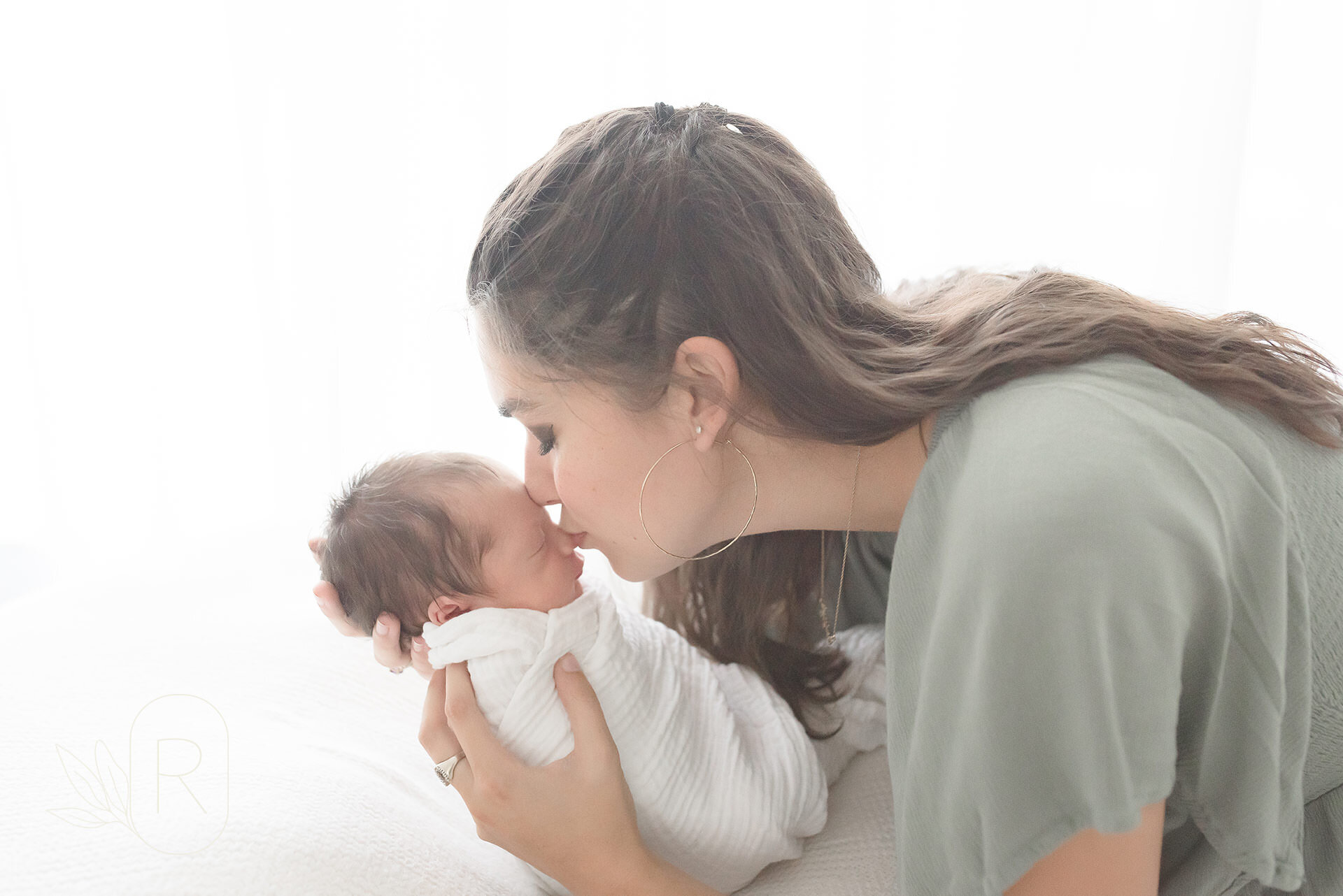 mother and baby newborn photography