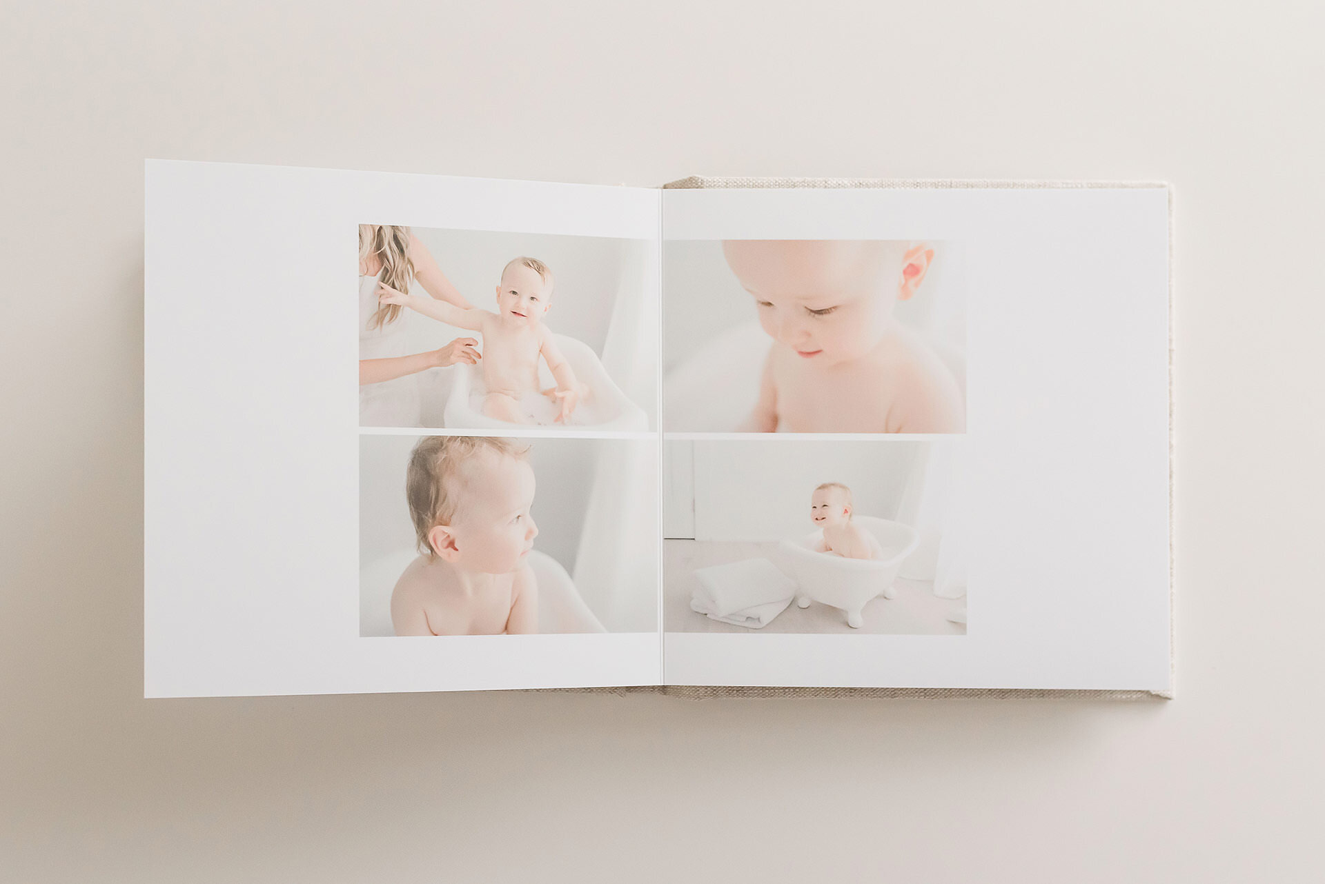 baby photography in album
