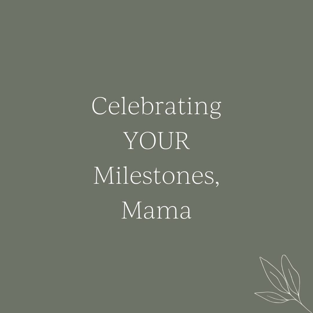 Here's to celebrating every milestone, big and small, that you've navigated as a mom.⁠
⁠
From getting through sleep training to pushing past the tough days with love. You're setting goals and crushing them, even when things get crazy. ⁠
⁠
You've got 