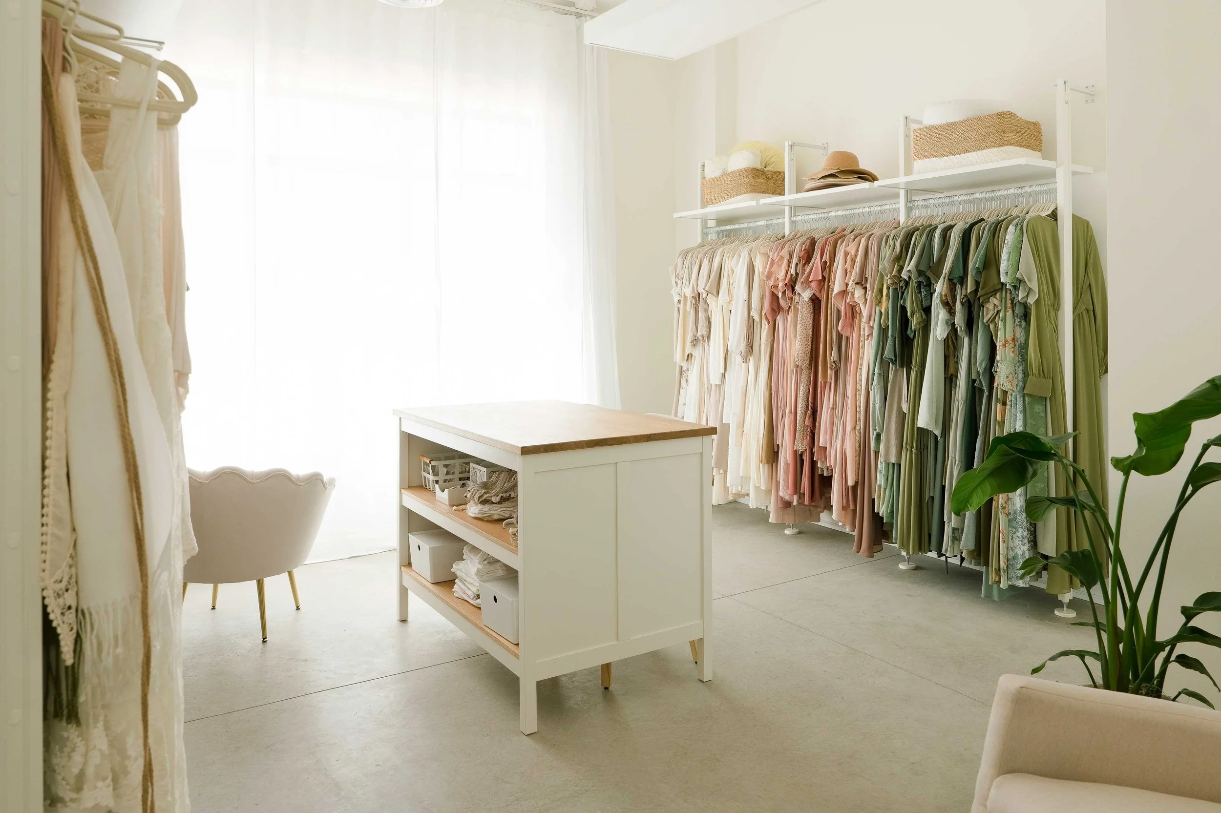 Wardrobe Room at Grimsby Newborn Photographer Studio