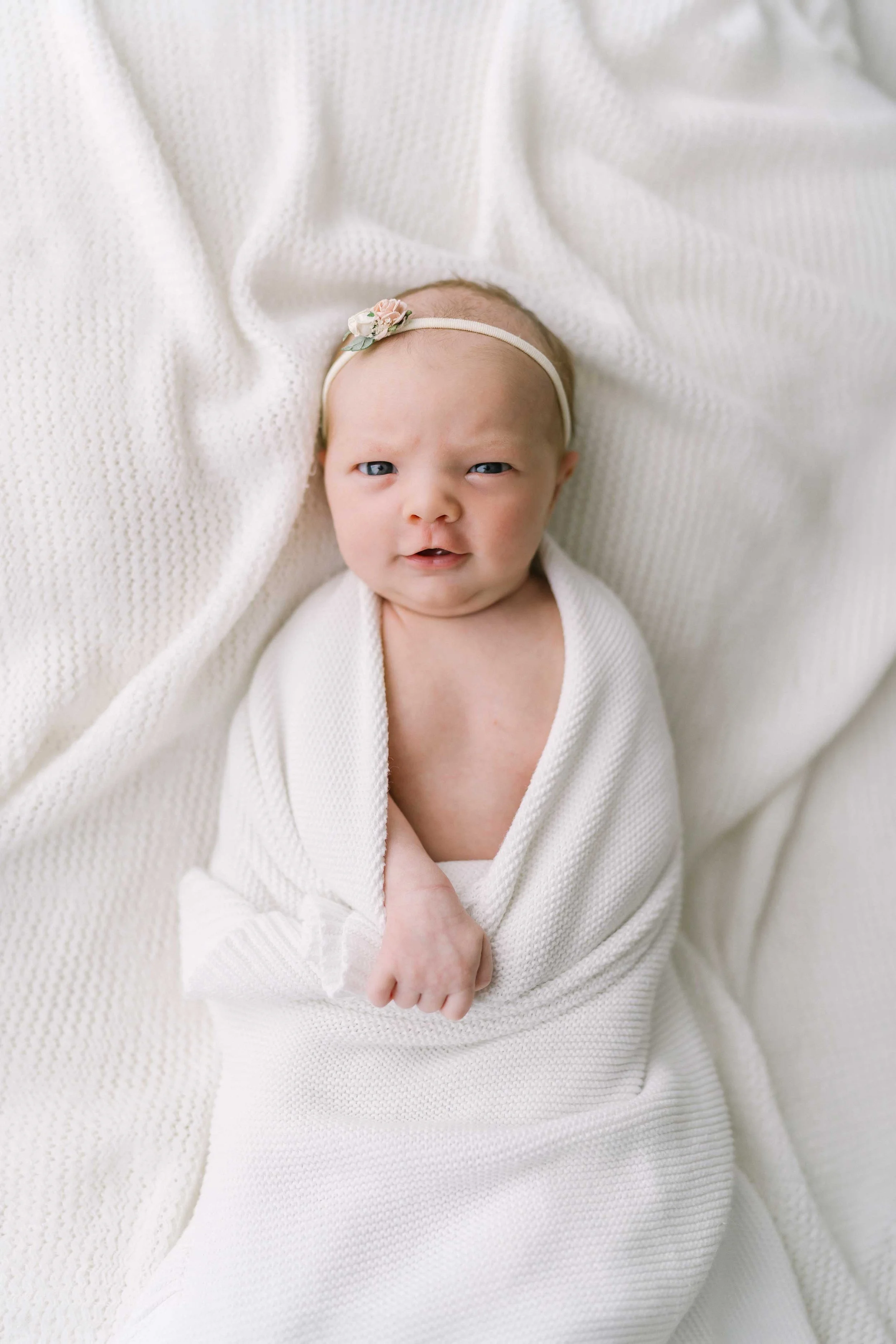 Full-service newborn photography session in Grimsby studio