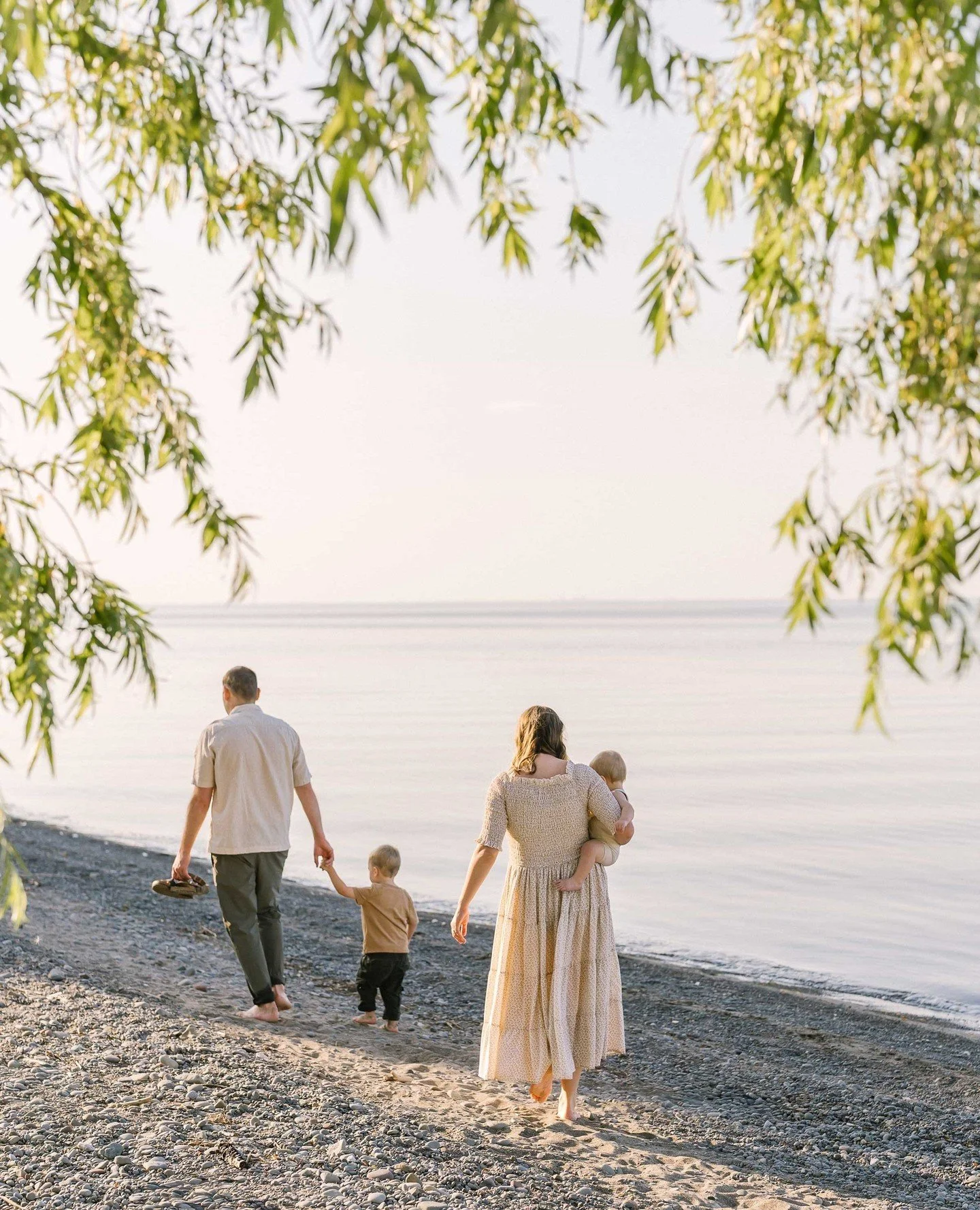 There will be a last time you carry them down to the water. You won't know it's the last time.⁠
⁠
Nobody warns you. One day they're on your hip. The next, they're running ahead and yelling back, "Mama, look!"⁠
⁠
Right now it's sandy toes an