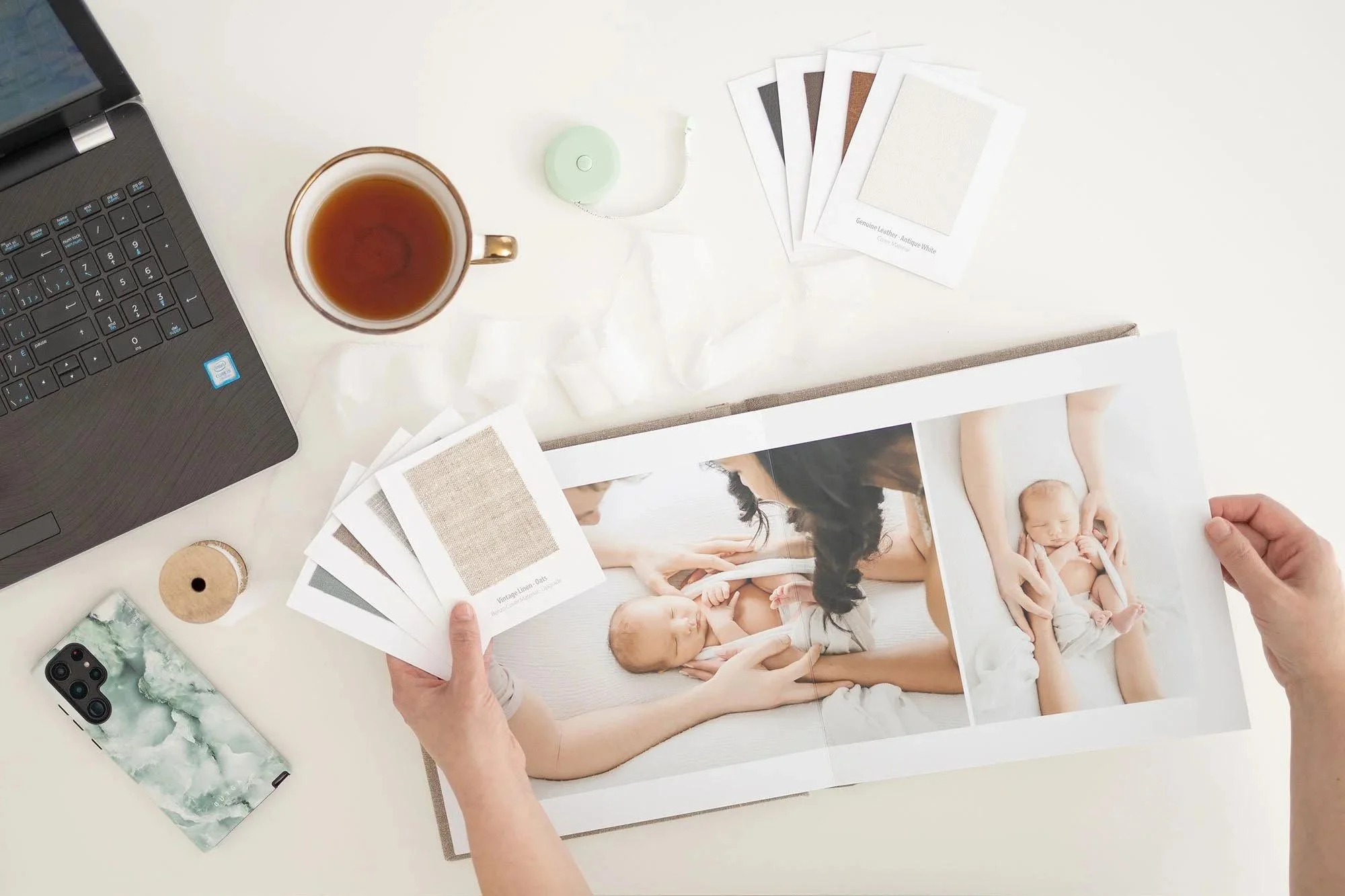 Artwork and albums by full service newborn photography studio in Hamilton, ONtario