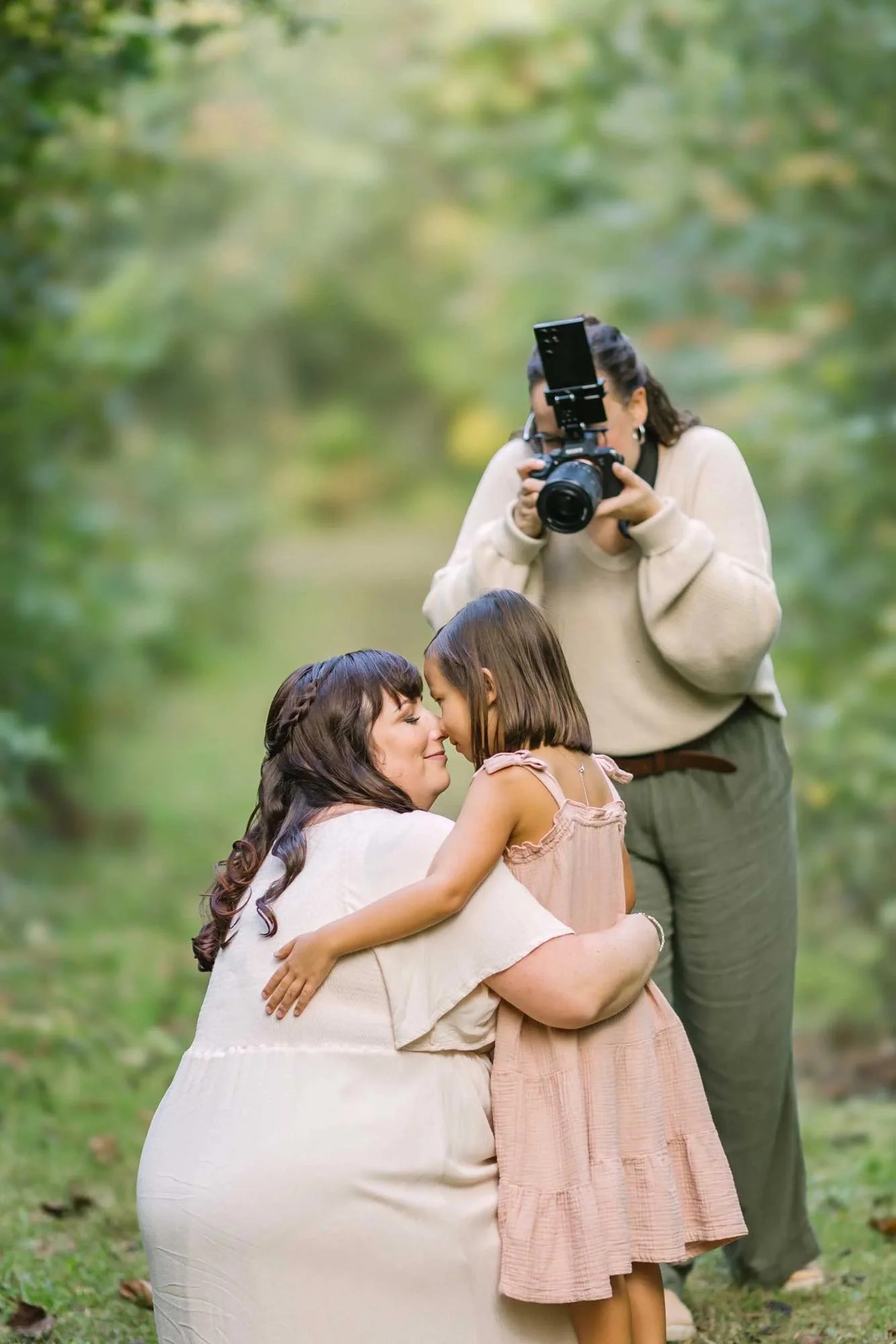 Photos being taken by Niagara newborn photographer, Karen Byker