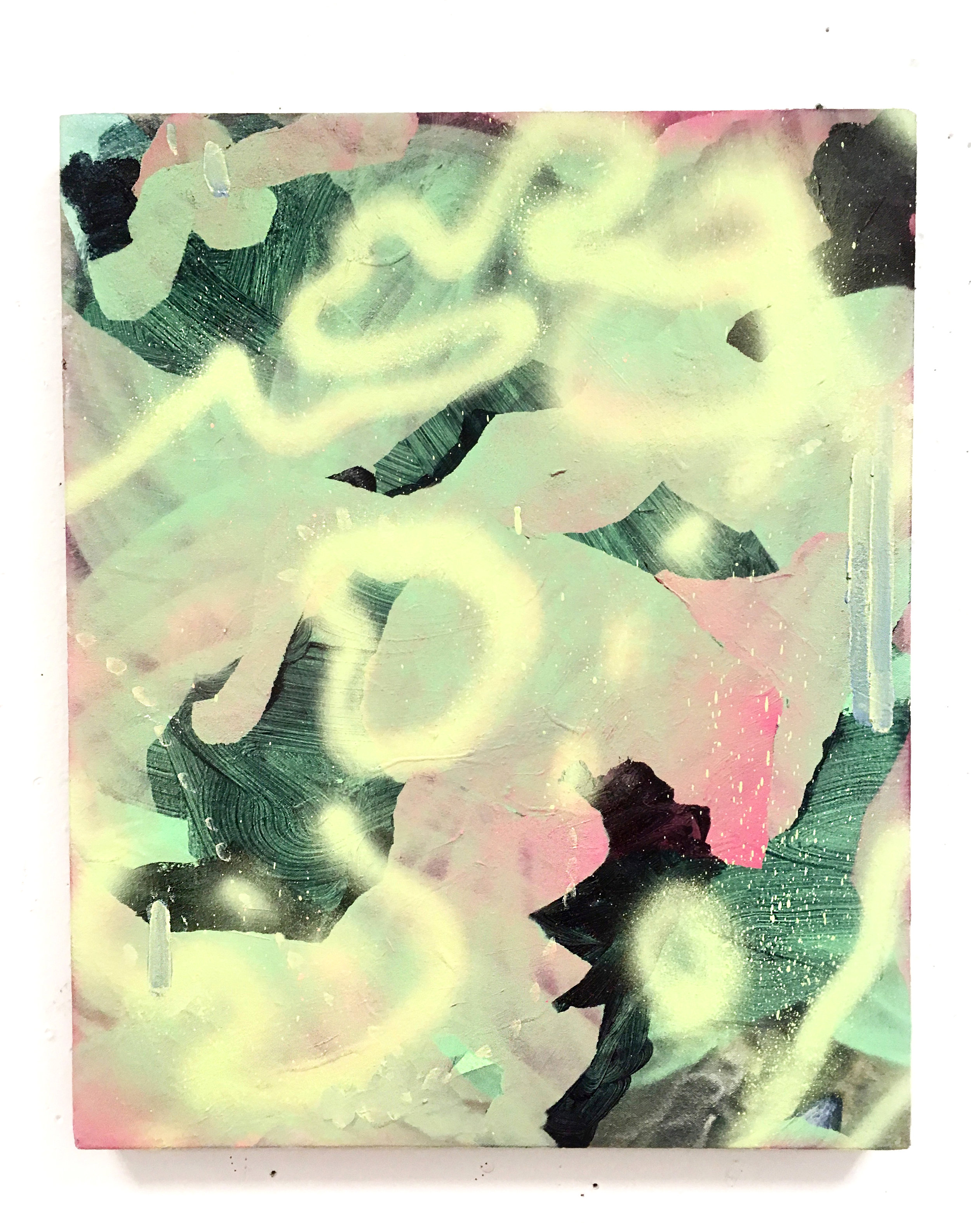 ÉG SÁ ÞIG Í SVARTA LJÓSINU OG ÉG HEF ELSKAÐ ÞIG SÍÐAN ÞÁ 61X51 CM 201 6