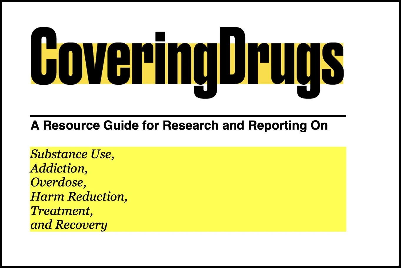 Reynolds Journalism Institute Fellowship Project