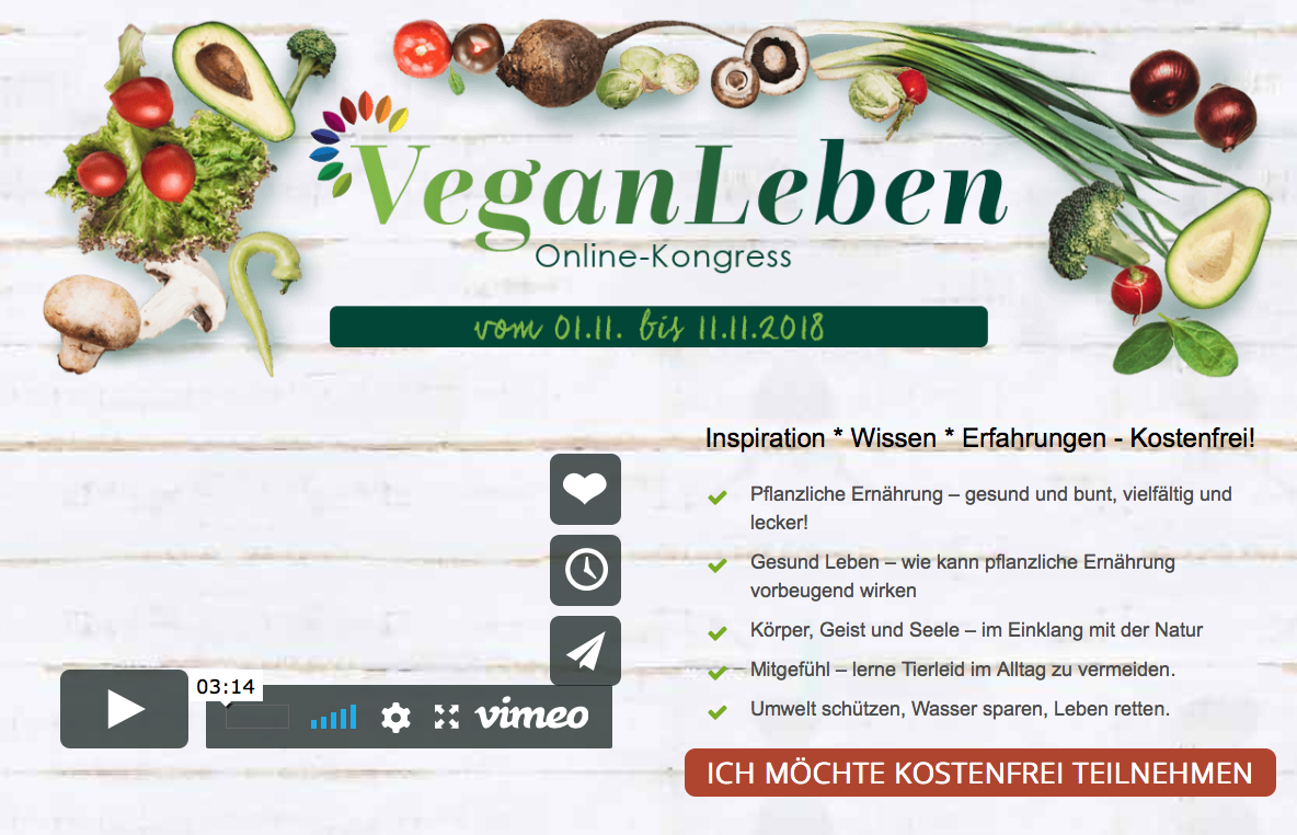mit einem Interview von mir und vielen tollen Kollegen über vegane Ernährung! https://vegan-leben-kongress.de