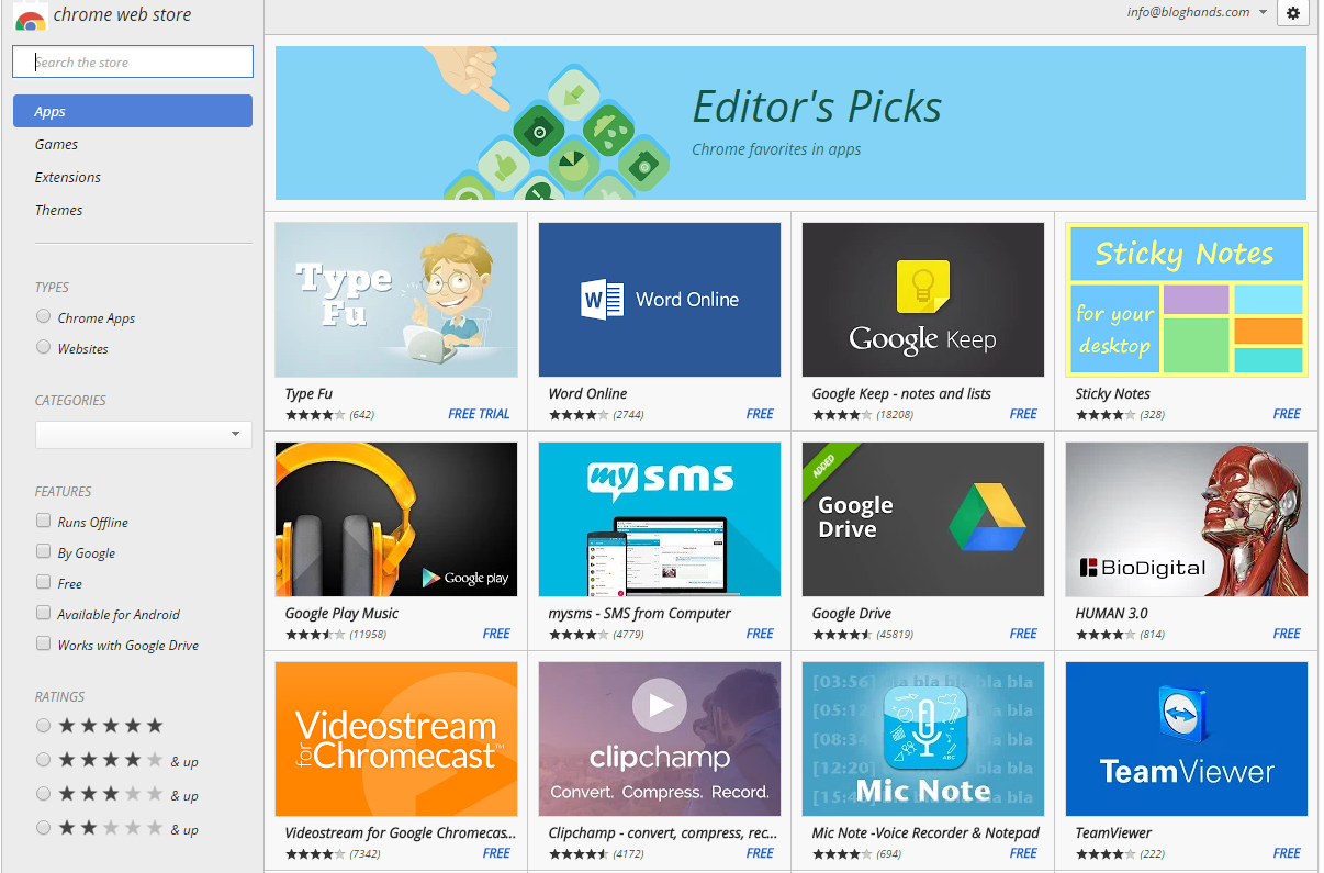 Chromebook Web Store