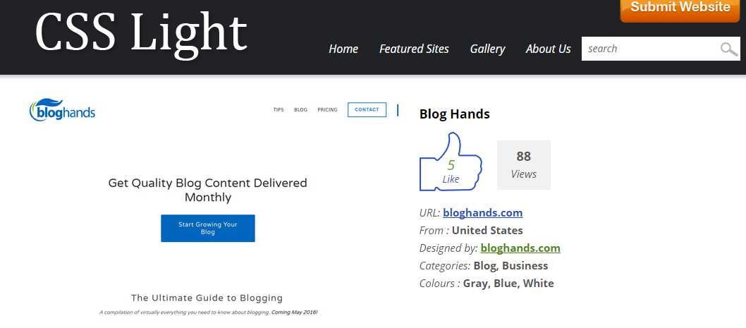 css design gallery