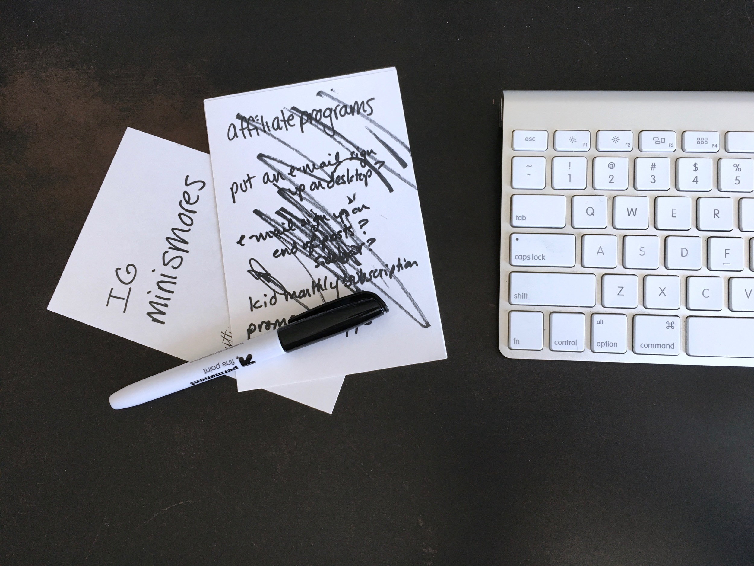 Next item on the to-do list: stop leaving Sharpies within reach.