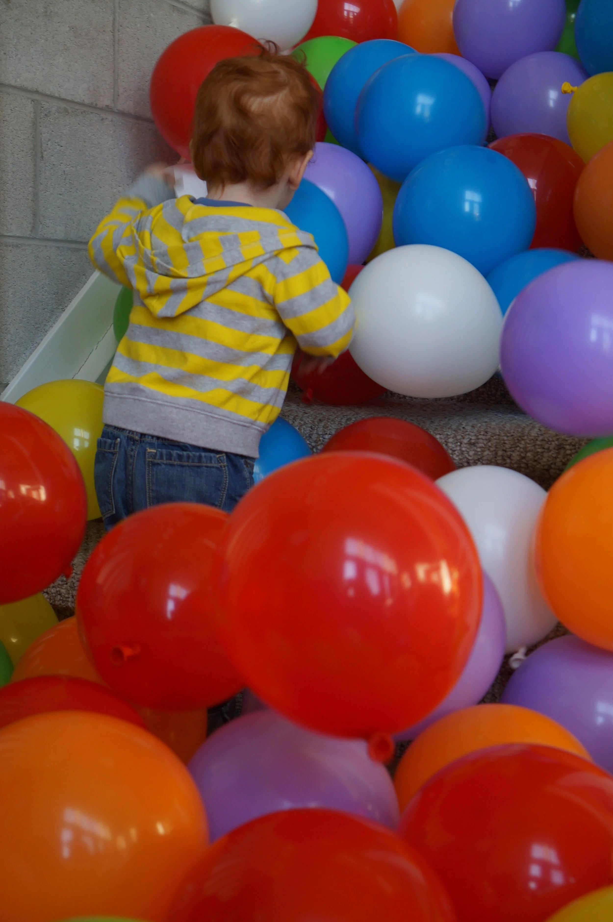 Play. Getting low helps you see the world from kiddo's perspective.