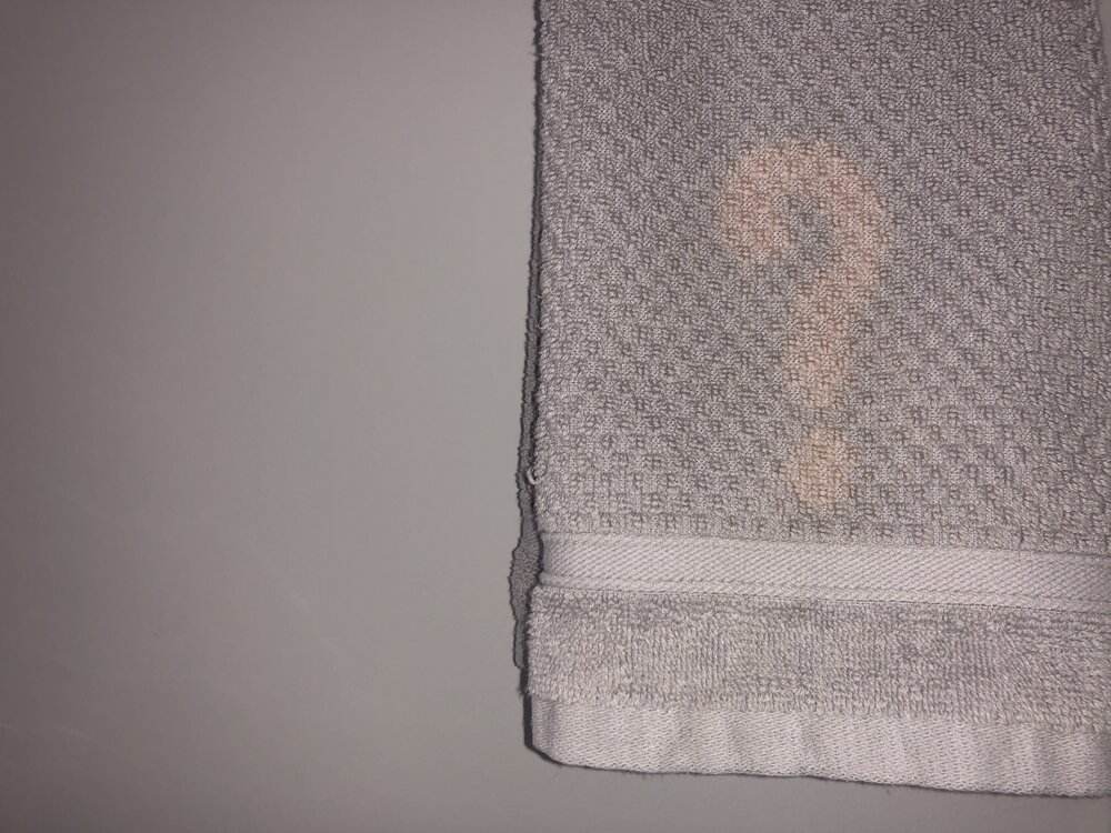 What Causes Orange Stains on Towels? 