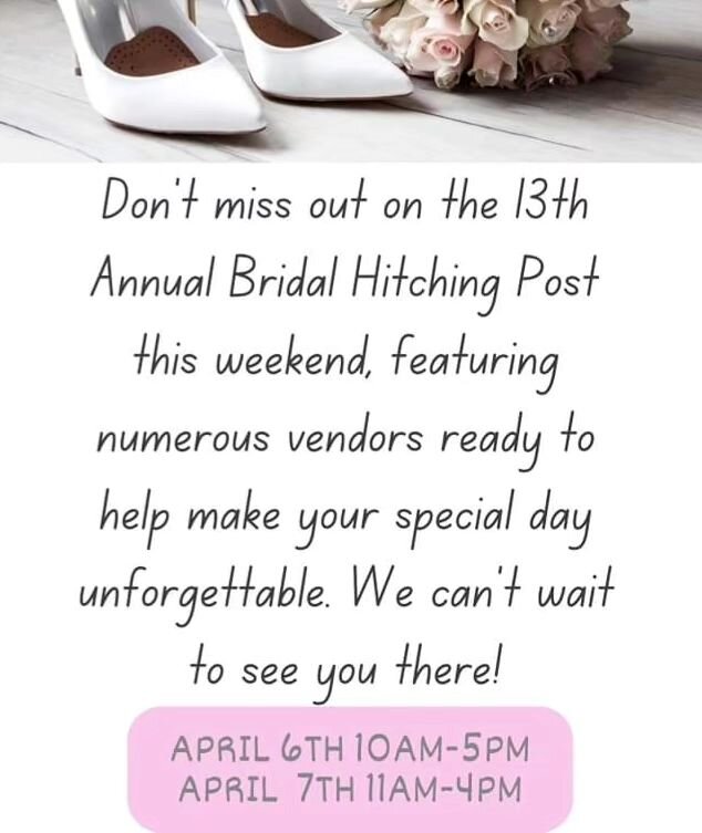 Newlywedsssss! Come see us at the Annual Hitching Post at the @barnatspringfield this weekend! We won't be there in person on the 6th (is our daughter's 2nd birthday!!!!) but we will be there Sunday! It's a chill environment and our books are OPENNN 