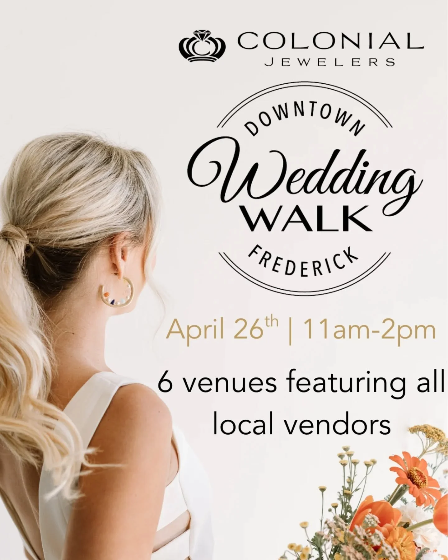 Join us for the Downtown Frederick Wedding Walk &amp; Cake Dig on Sunday, April 26 from 11am&ndash;2pm 💍

This isn&rsquo;t your typical wedding show! Couples will stroll through some of Downtown Frederick&rsquo;s most beautiful venues, each styled l