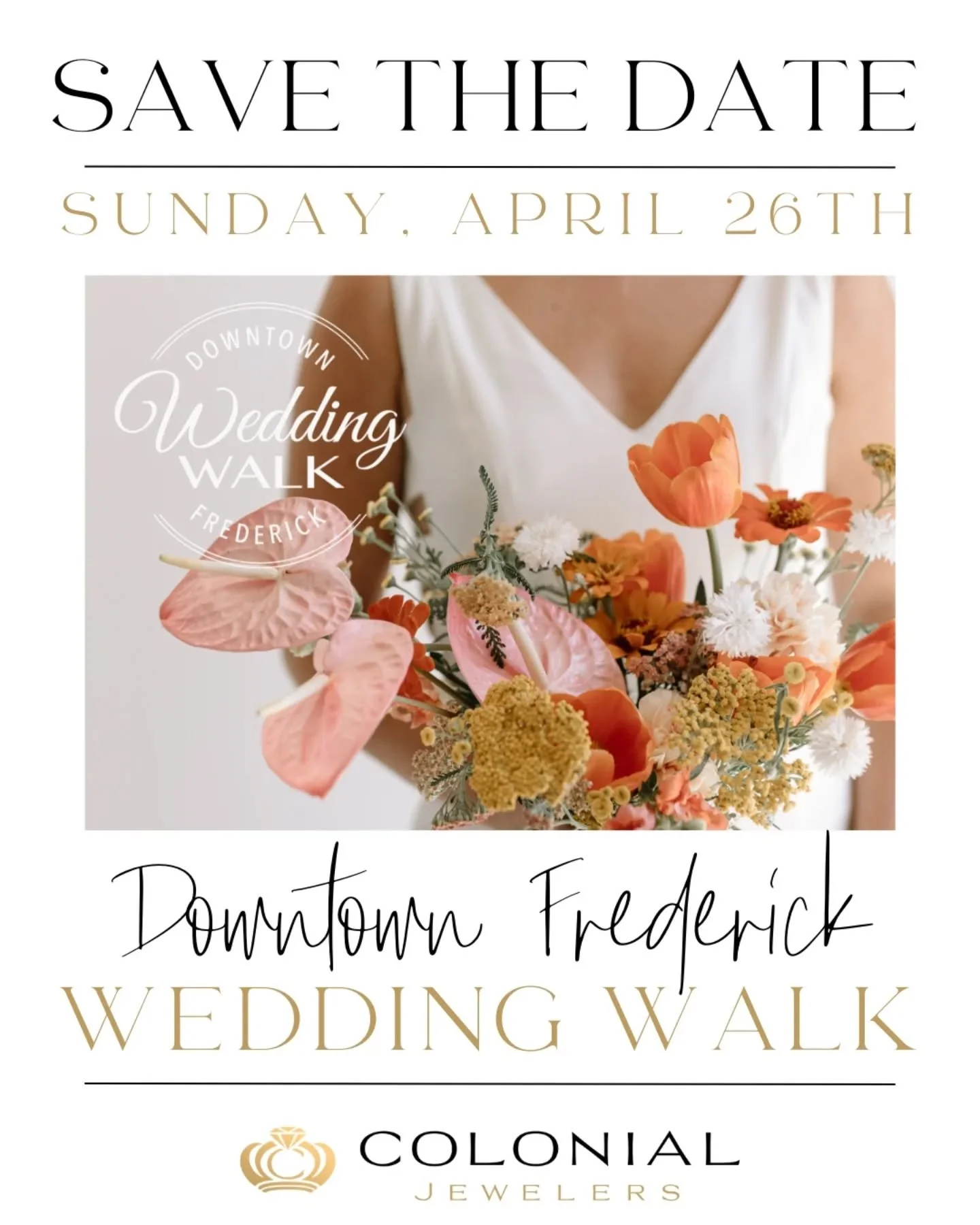 Counting down!! 

Just a few days left to sign up for the Downtown Frederick Wedding Walk + Cake Dig and you don&rsquo;t want to miss this one!

📅 Sunday, April 26, 2026
⏰ 11am&ndash;2pm (Cake Dig kicks off at 2pm!)
📍 6 stunning downtown venues: @c