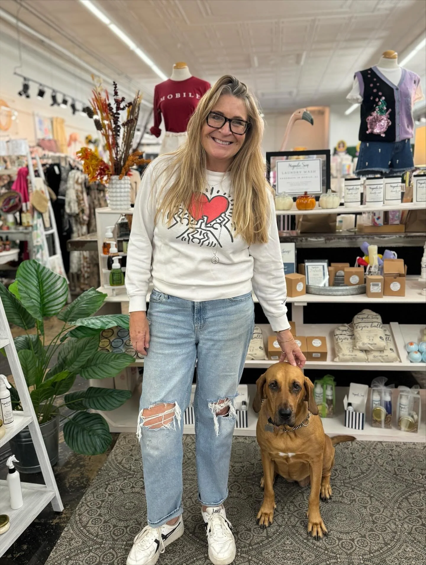 ✨ MEET TRXIE ✨

Meet Trixie and her sweet pup, Hazel Hound! 🐾

Trixie is our lovely and charming Assistant Manager and she&rsquo;s been part of our family for over 9 years! 🌷 

She truly loves her job, our vendors, and our customers even more. 

A 