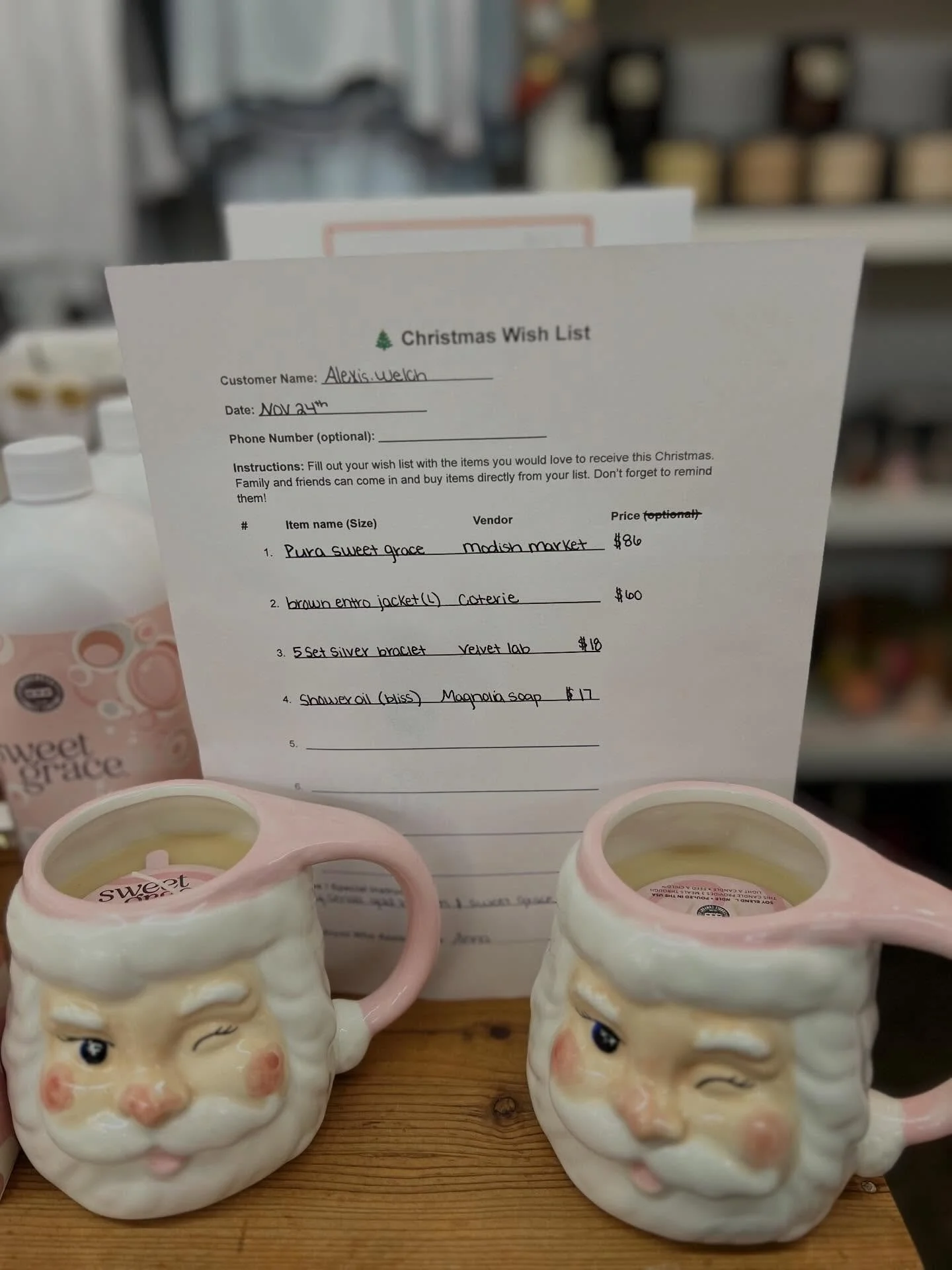 Make holiday gifting easy this year!
Stop by Urban Emporium and fill out your very own Christmas Wish List.
Leave it with us, and we&rsquo;ll keep it safe and organized 🎁
Then let your family and friends know they can come in anytime to
shop straigh