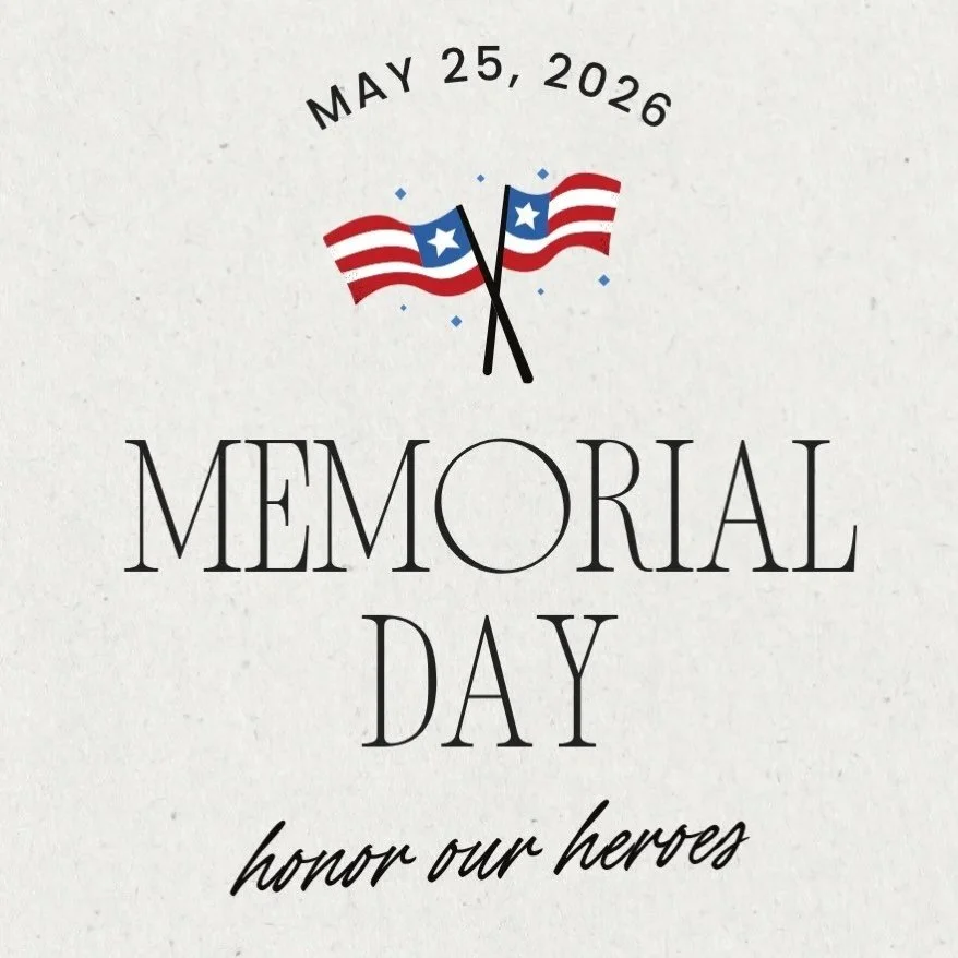 Happy Memorial Day from us at Urban Emporium!! 🇺🇸

Today we remember and honor the brave men and women who sacrificed for our country❤️⭐️💙

The Urban Emporium will be closed today and will reopen on Tuesday with normal business hours.
