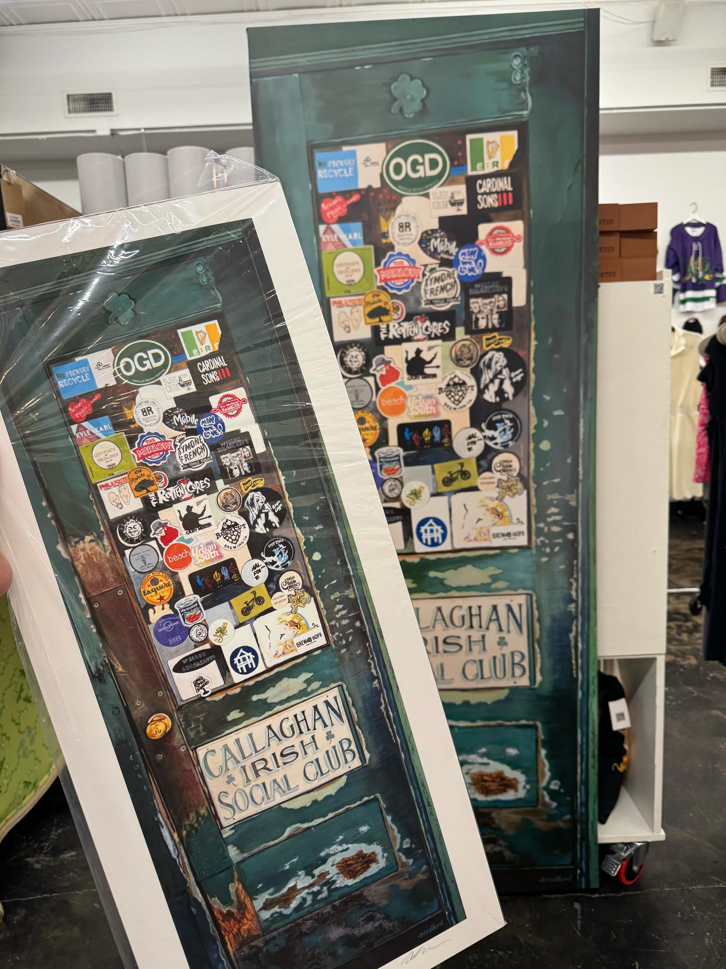 If these stickers could talk&hellip; 🍀🚪✨

Every layer tells a story - bands that played, friends who gathered, travelers who stopped by, and memories made at one of Mobile&rsquo;s most beloved spots🌈