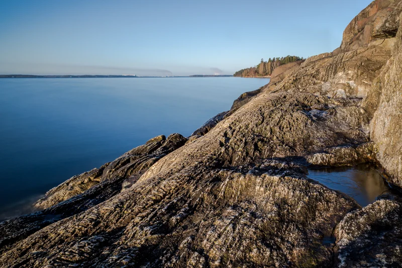 Lite senare nere vid havet, vy in mot Norrköping