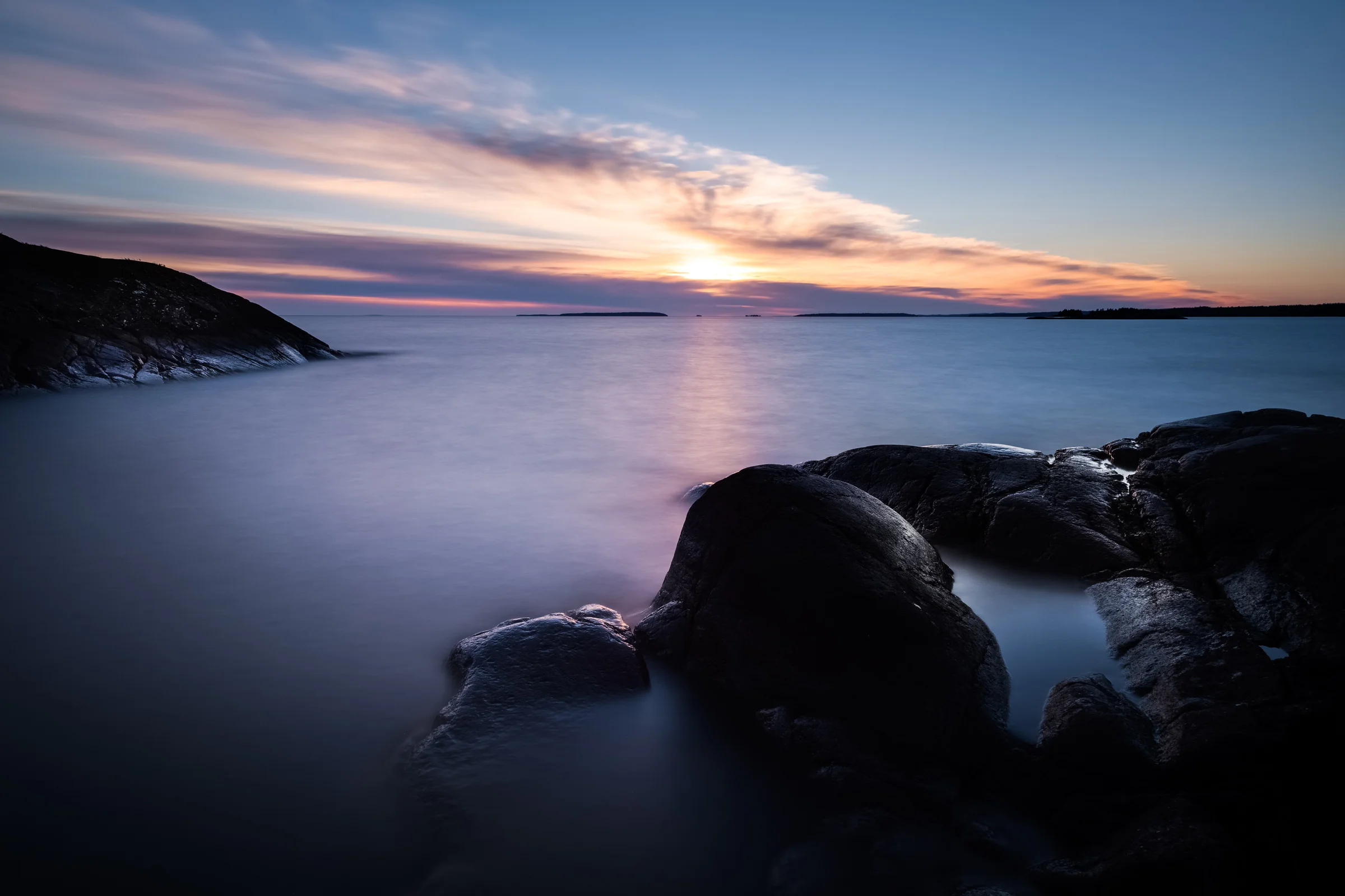 Sunset at Harge