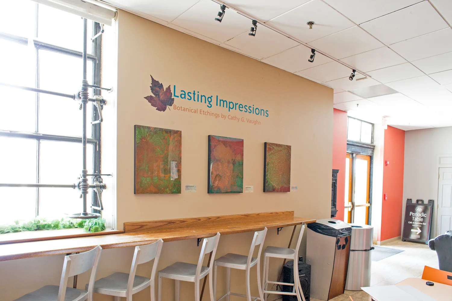 Three abstractions give patrons an up close view of the work