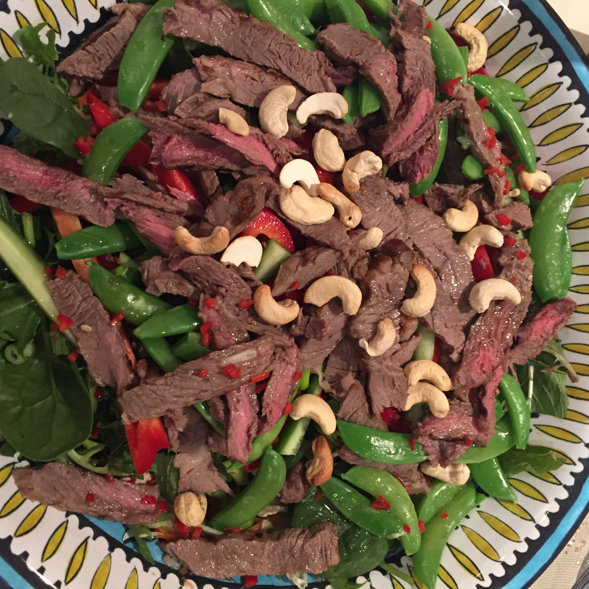 Thai style beef salad