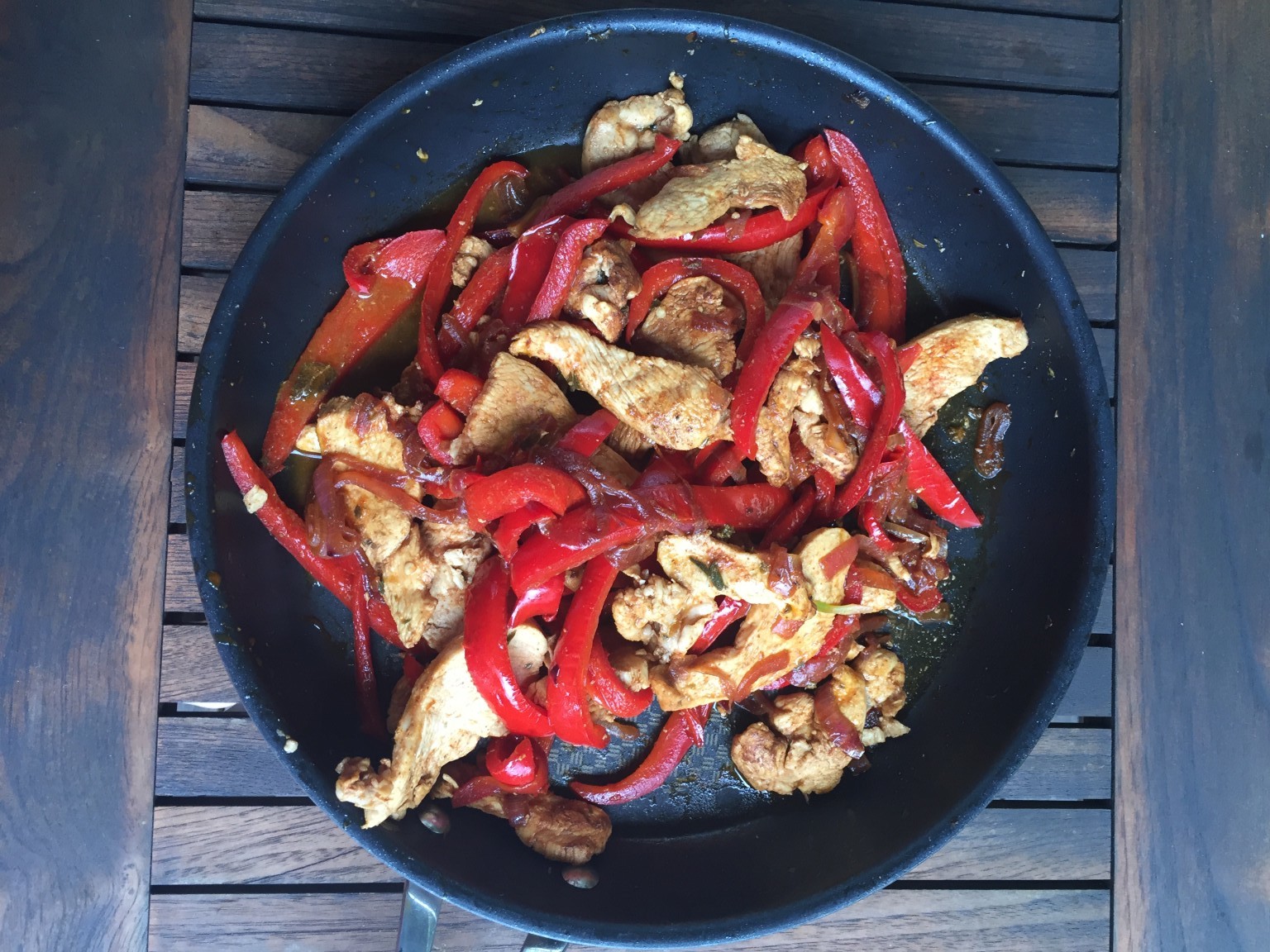 Chicken fajitas