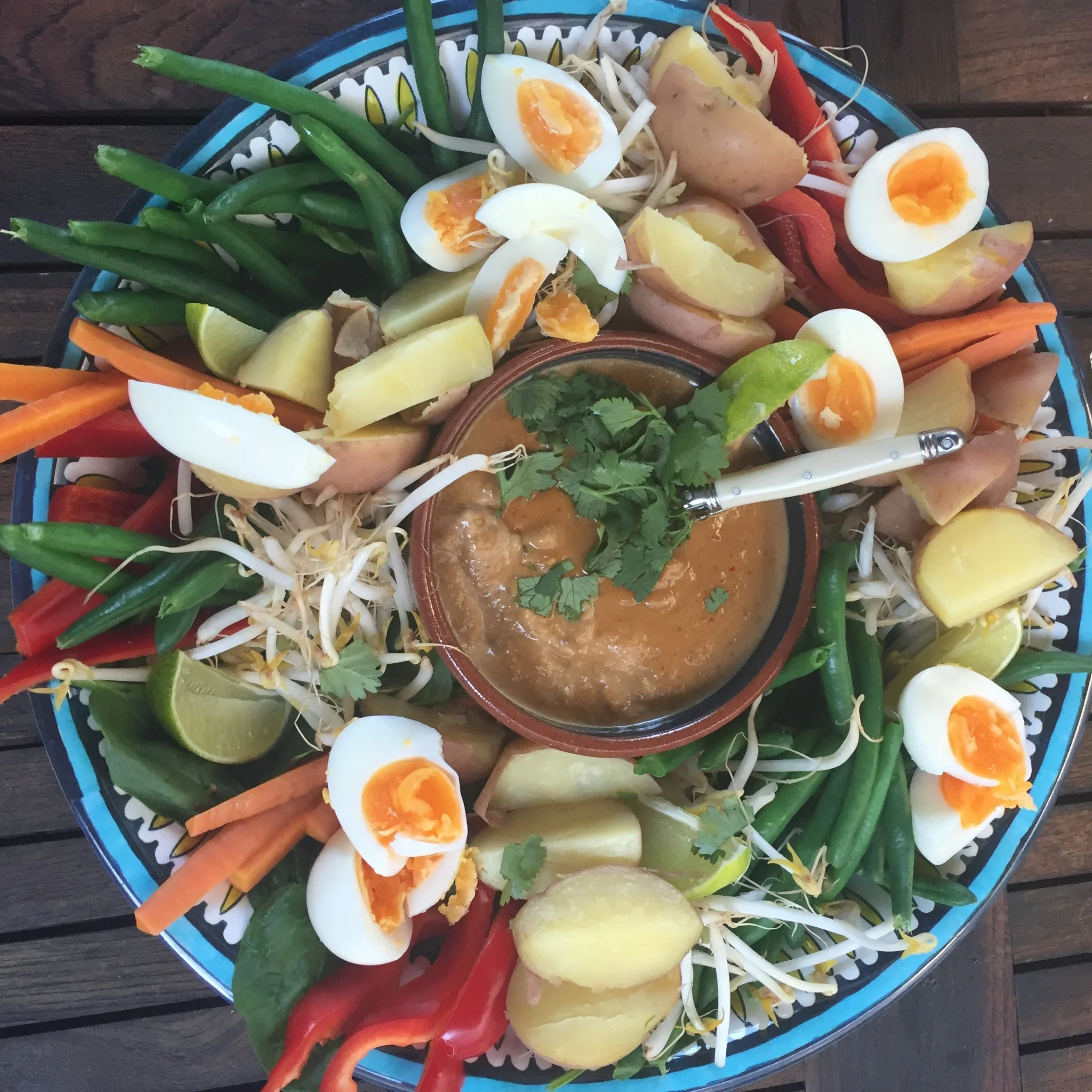 Gado-gado with Chicken sates