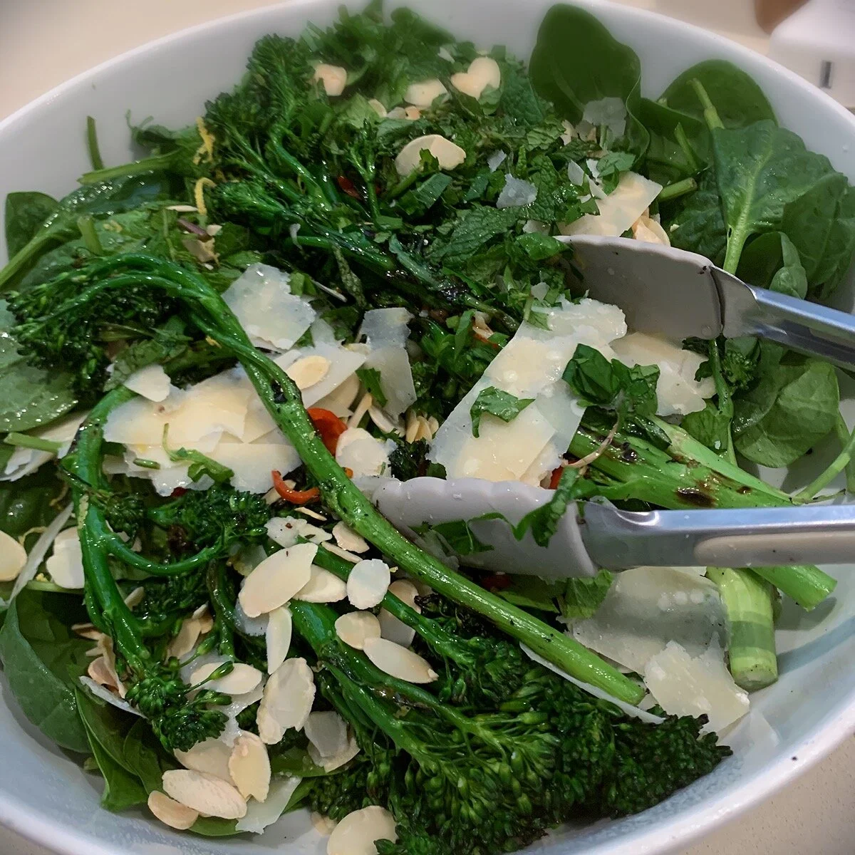 Chargrilled broccolini with chilli, lemon and capers