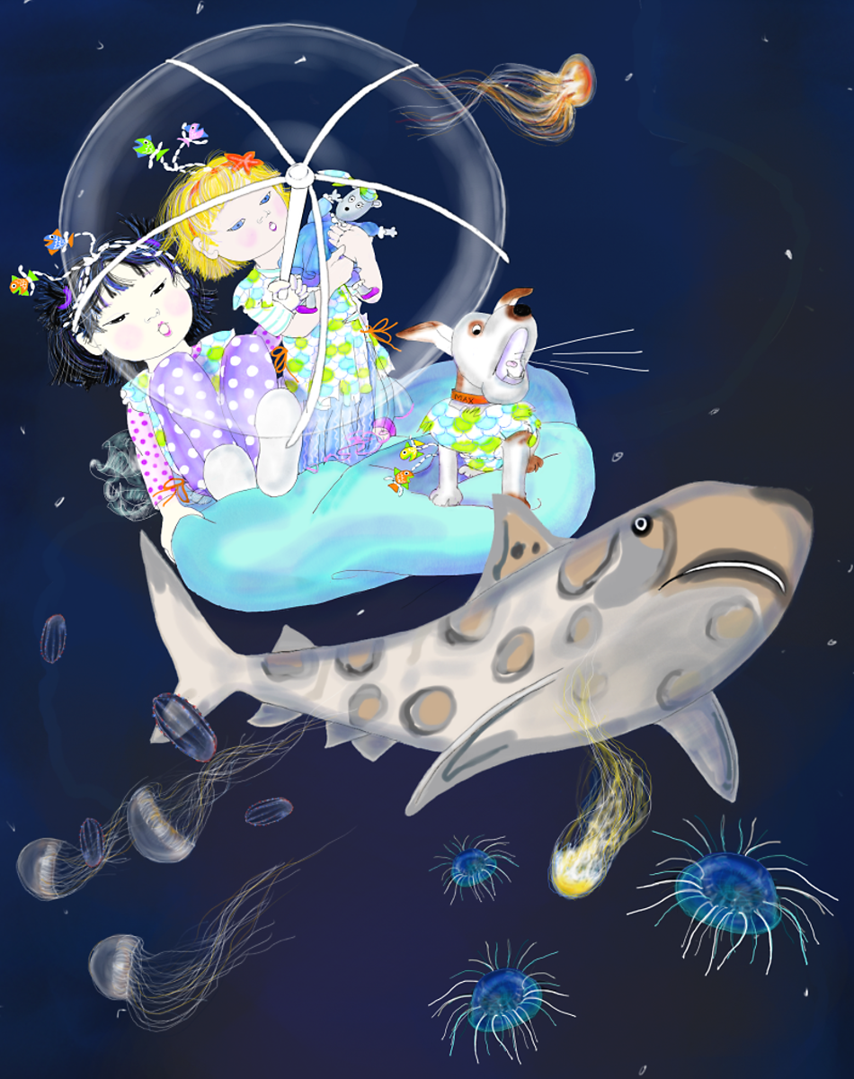 Mermaids in the Ocean, by Elizabeth B Martin
