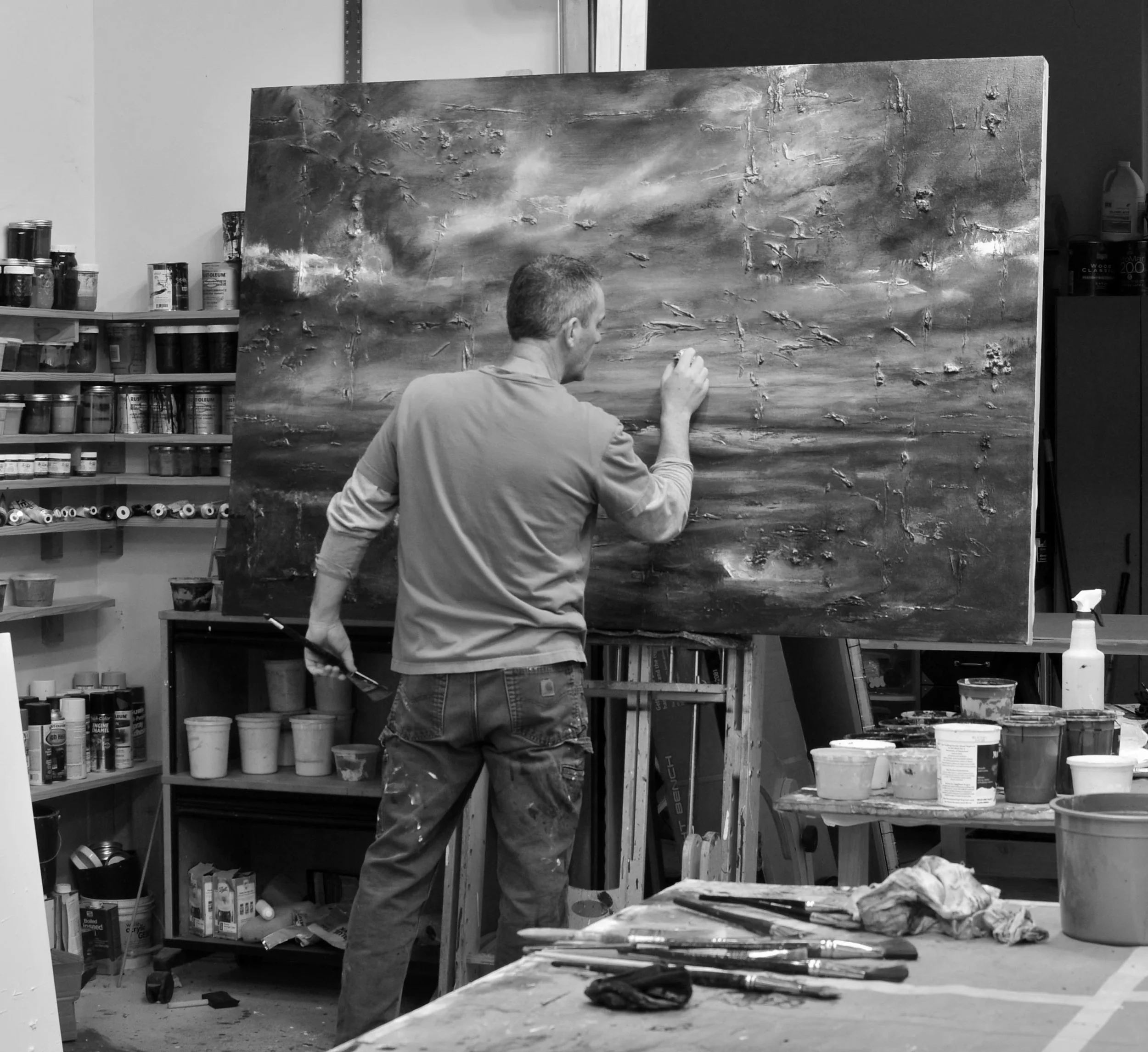 James Frey in his McMinnville, OR studio