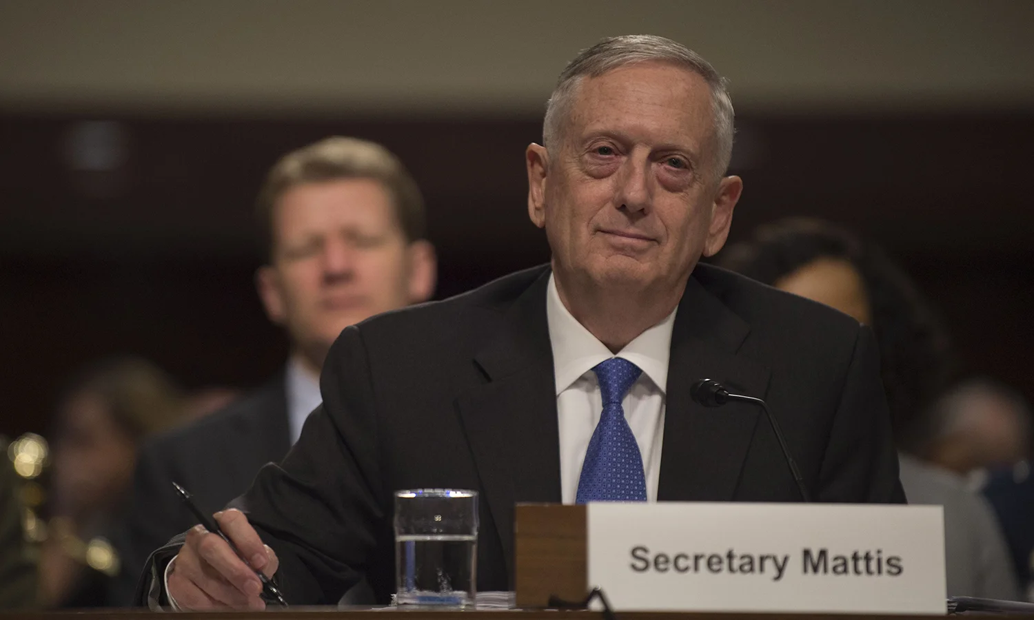 Defense Secretary Jim Mattis provides testimony on the Fiscal Year 2018 National Defense Authorization Budget Request from the Department of Defense to members of the Senate Committee on Armed Services in the Dirksen Senate Office Building in Washington D.C., June 13, 2017. (photo credit: DOD photo by U.S. Army Sgt. Amber I. Smith).