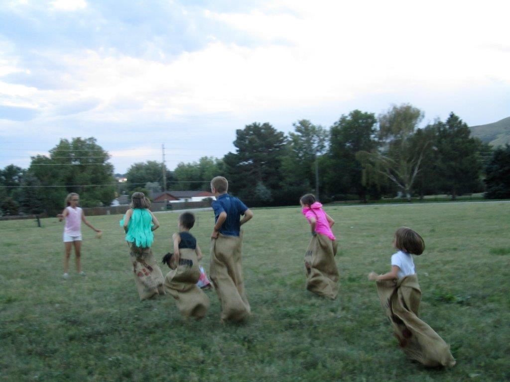 Potato sack race