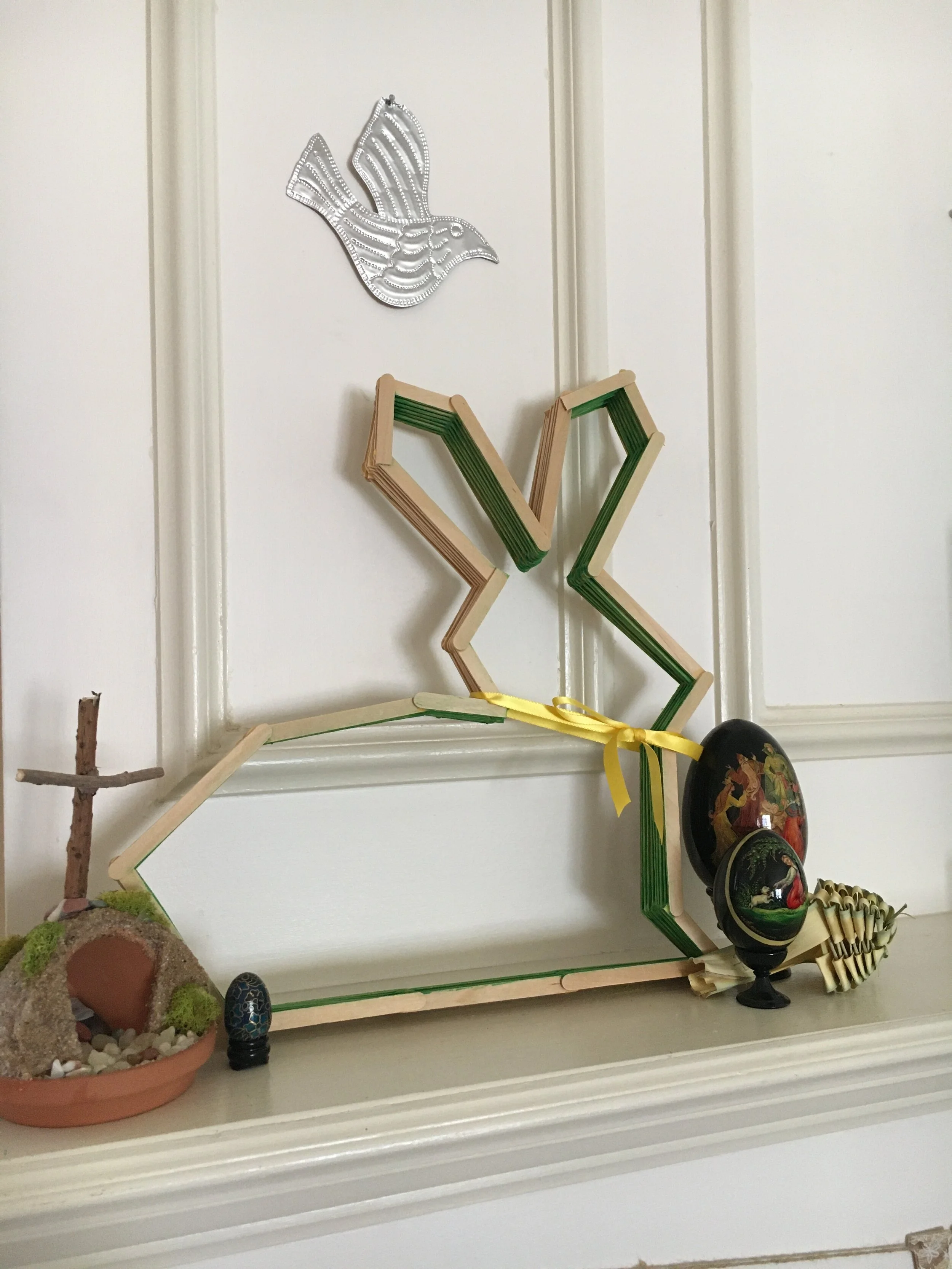 Craft Stick Easter Bunny